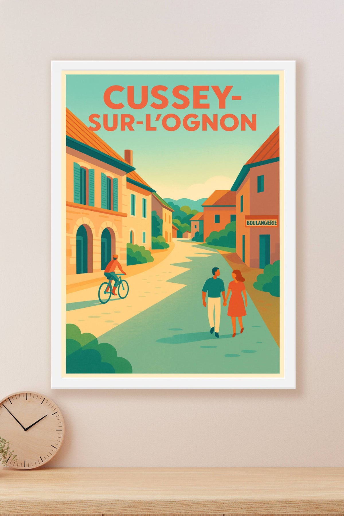 Affiche de Cussey-sur-l'Ognon - L'élégance d'un village ensoleillé