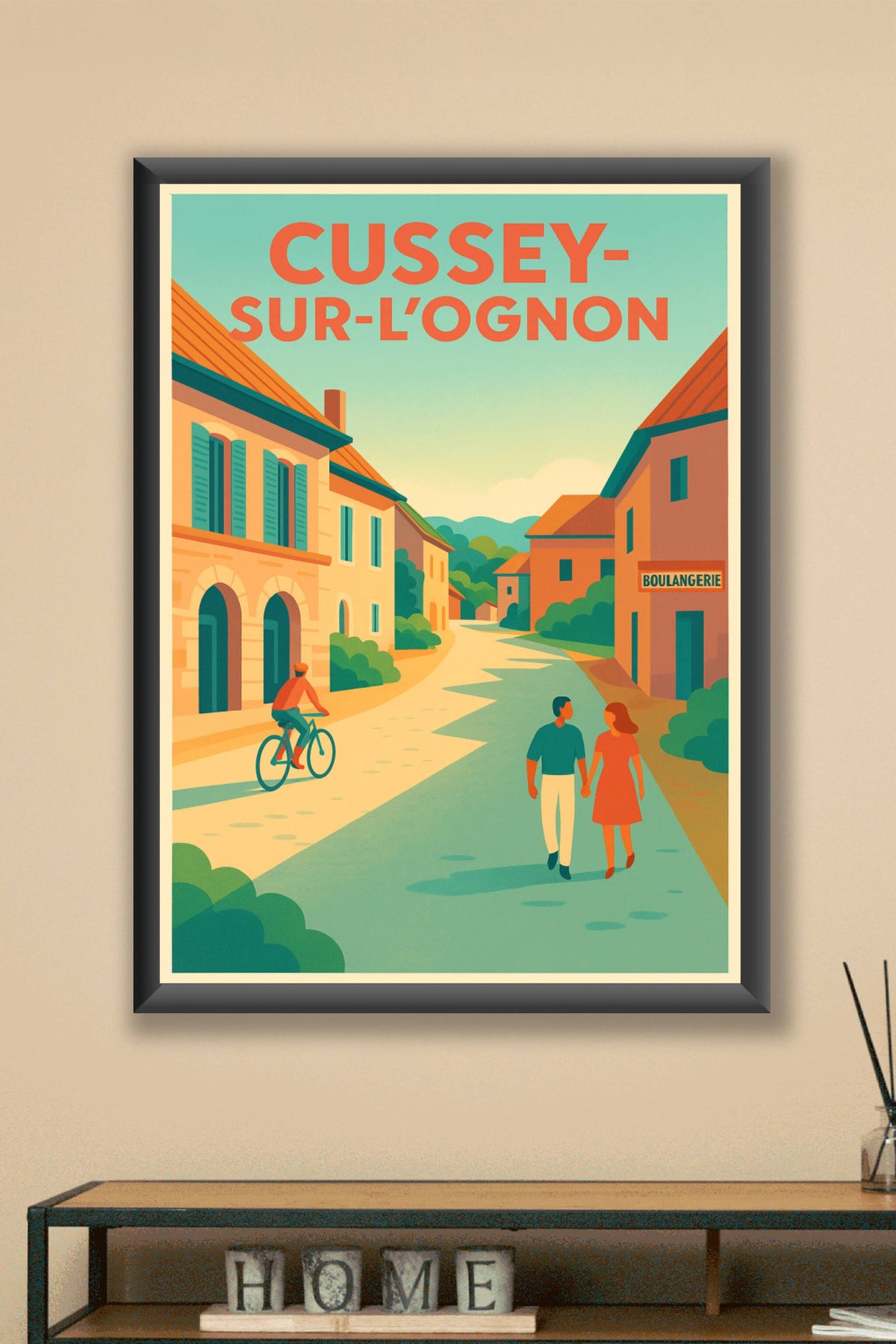 Affiche de Cussey-sur-l'Ognon - L'élégance d'un village ensoleillé