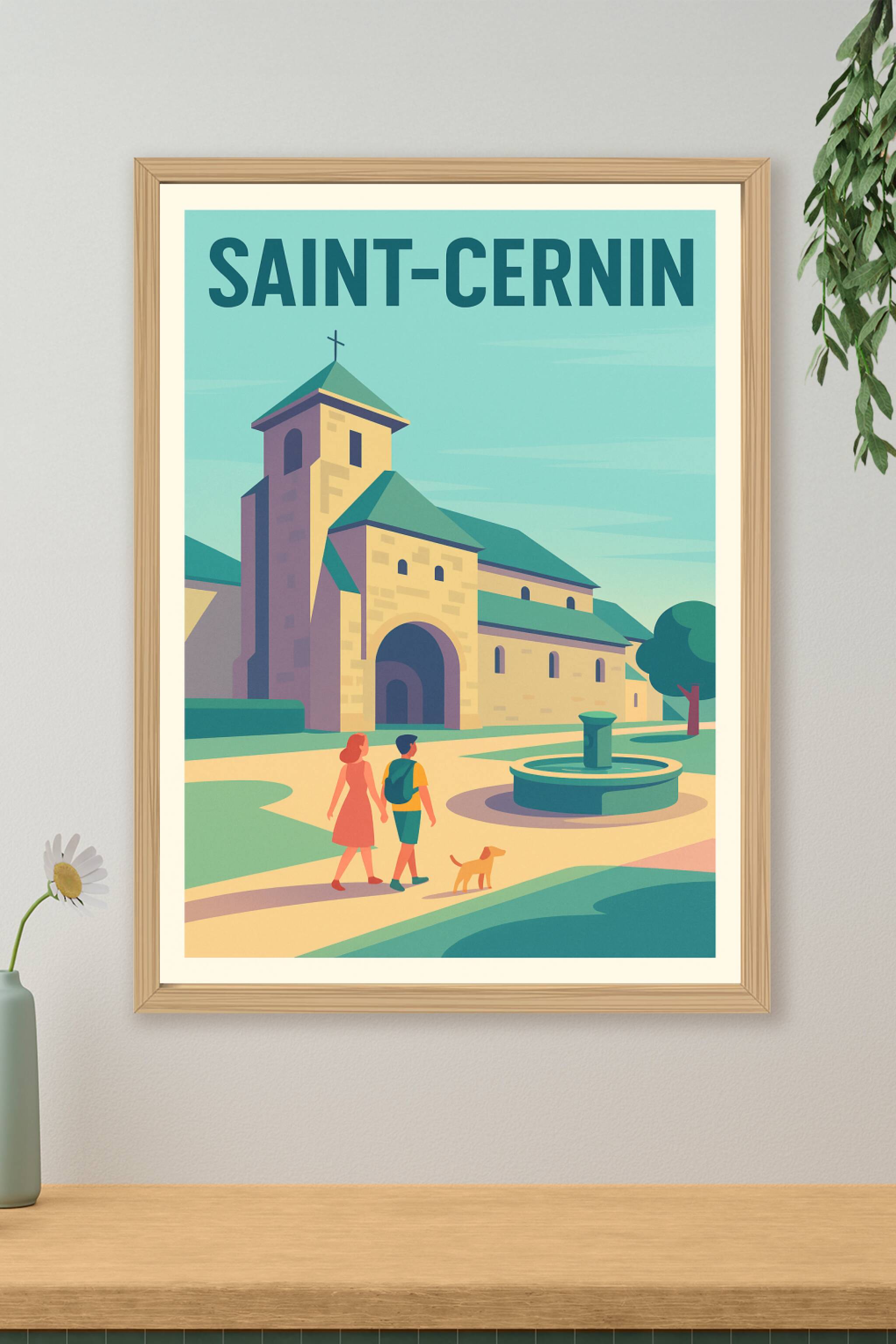 Affiche de Saint-Cernin - Charme et Sérénité au Cœur du Village