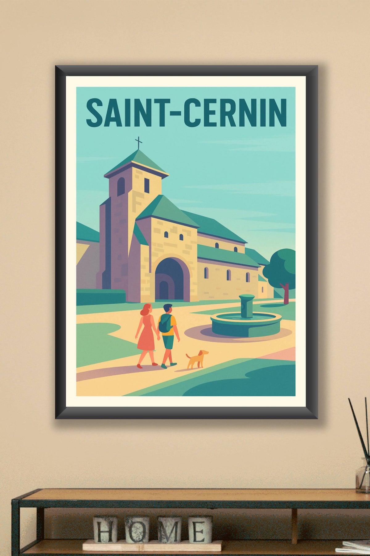 Affiche de Saint-Cernin - Charme et Sérénité au Cœur du Village