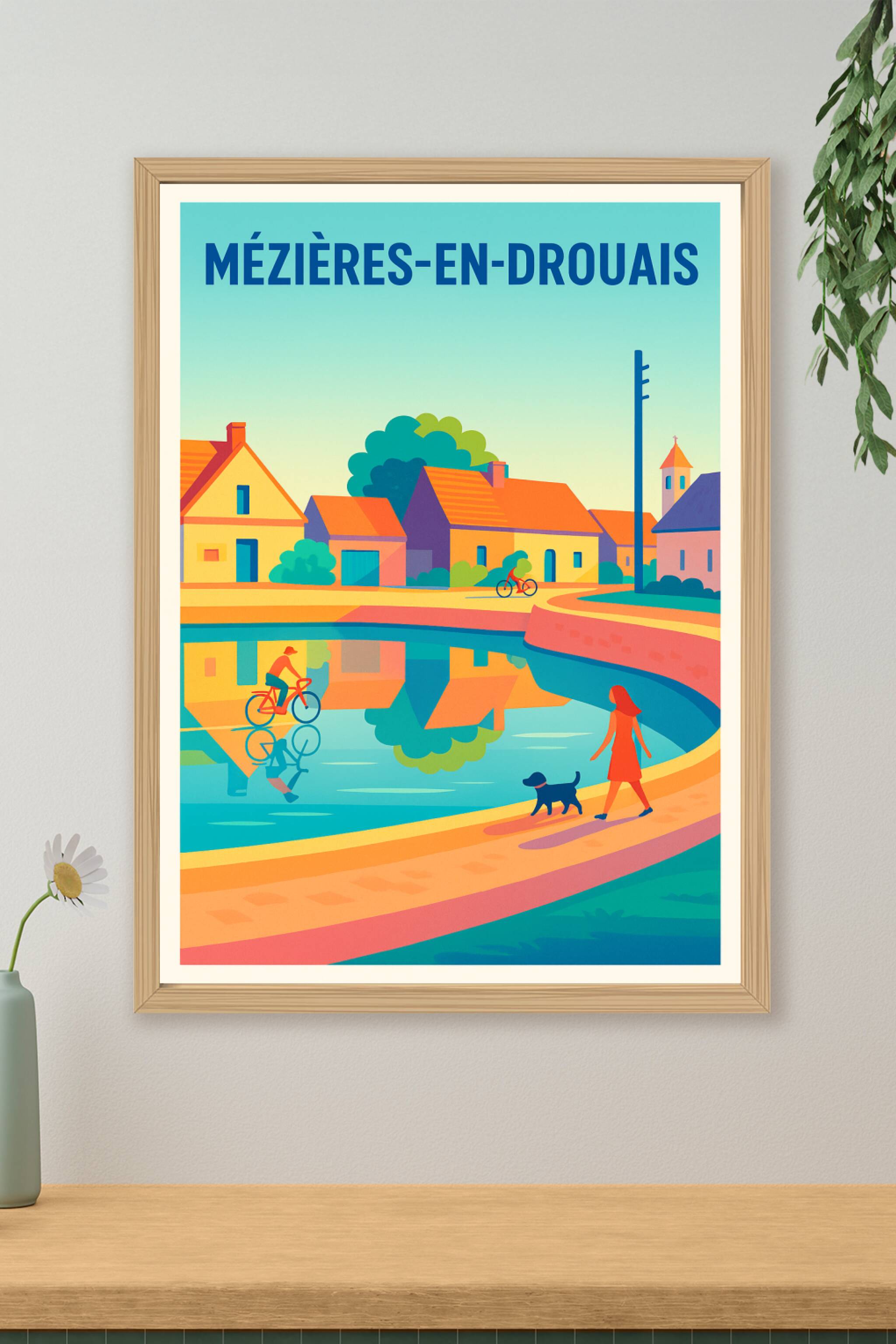 Affiche de Mézières-en-Drouais - Charme et sérénité au fil de l'eau