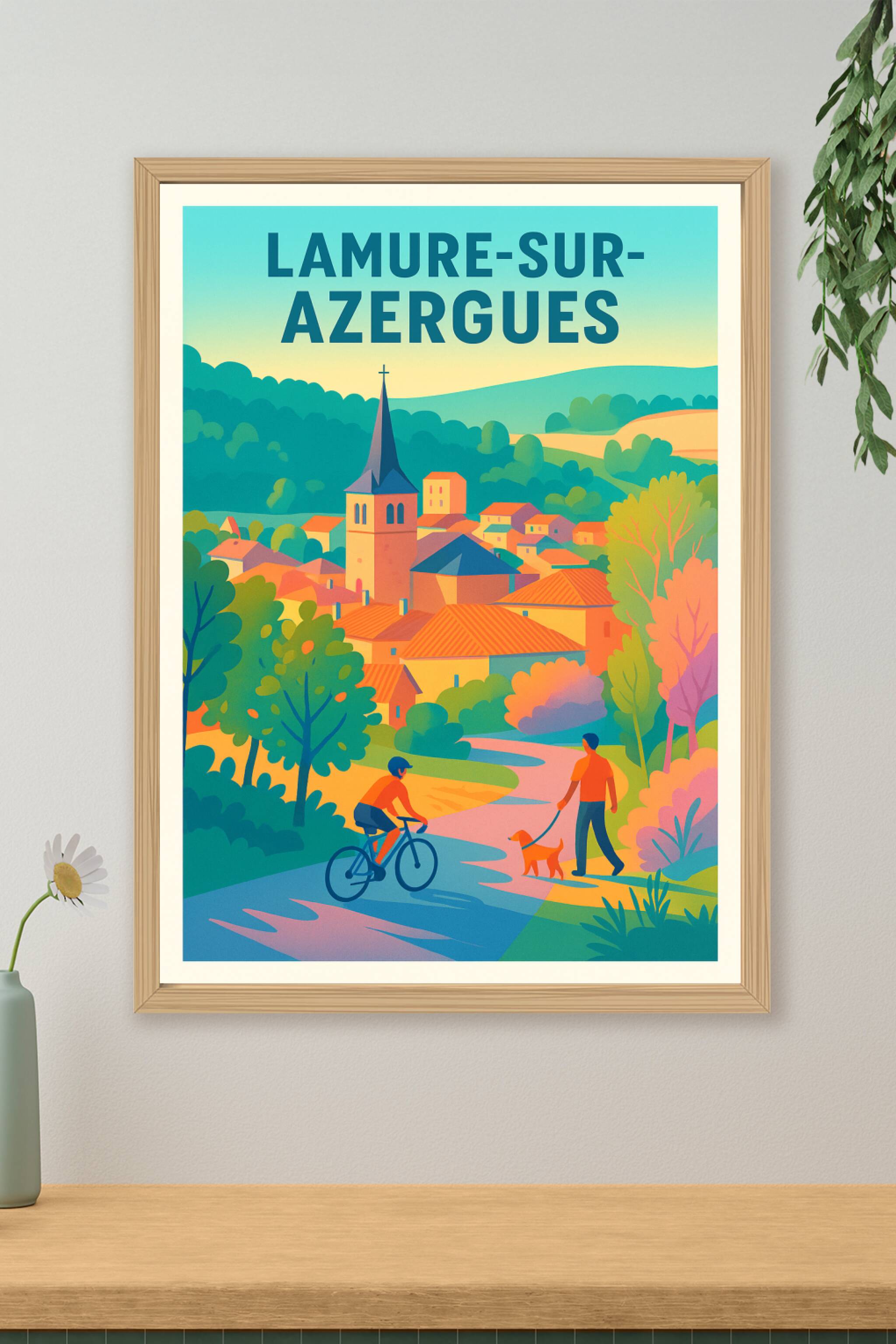 Affiche de Lamure-sur-Azergues - L'escapade paisible au cœur de la nature