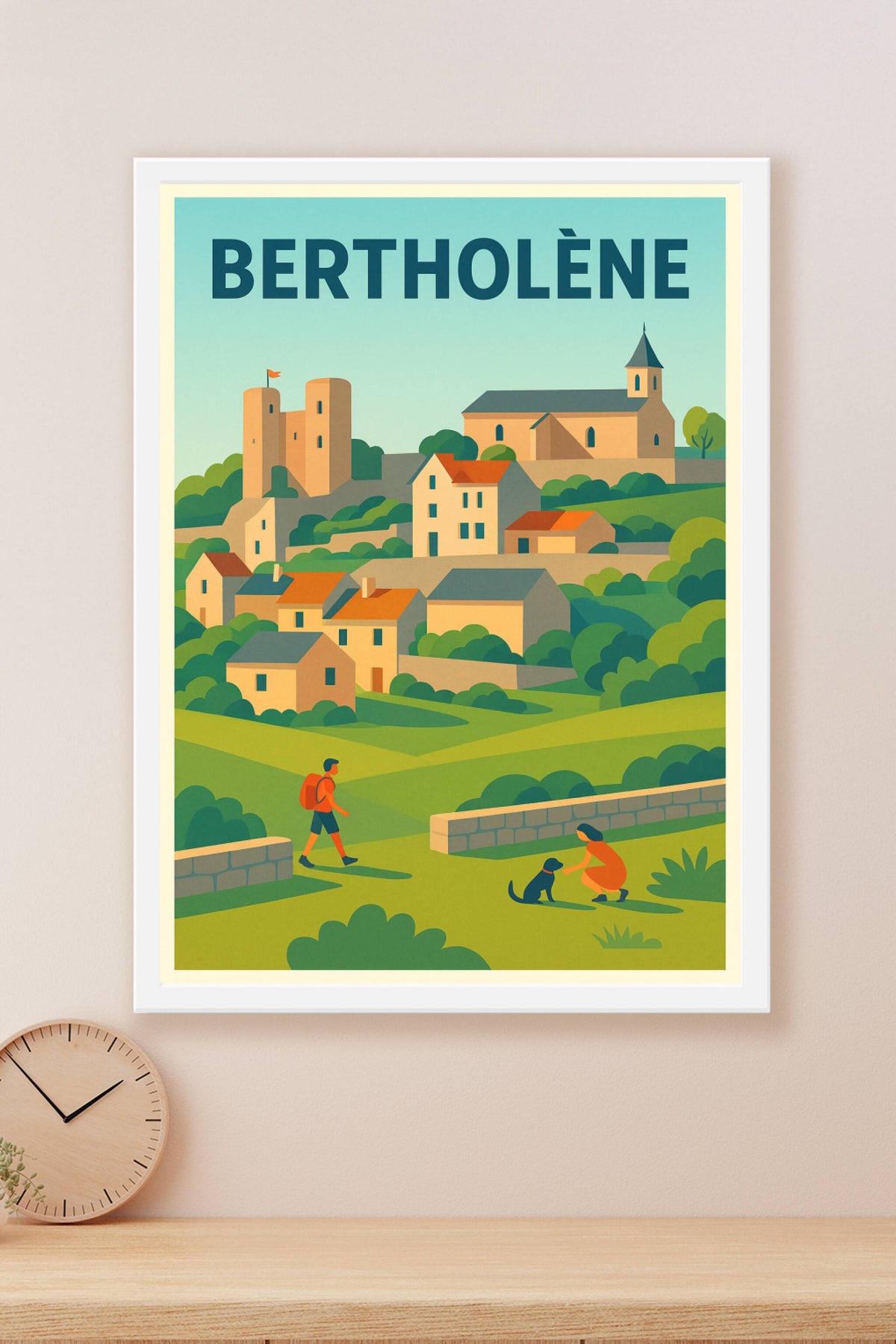 Affiche de Bertholène - Charme et Sérénité en Village Médiéval