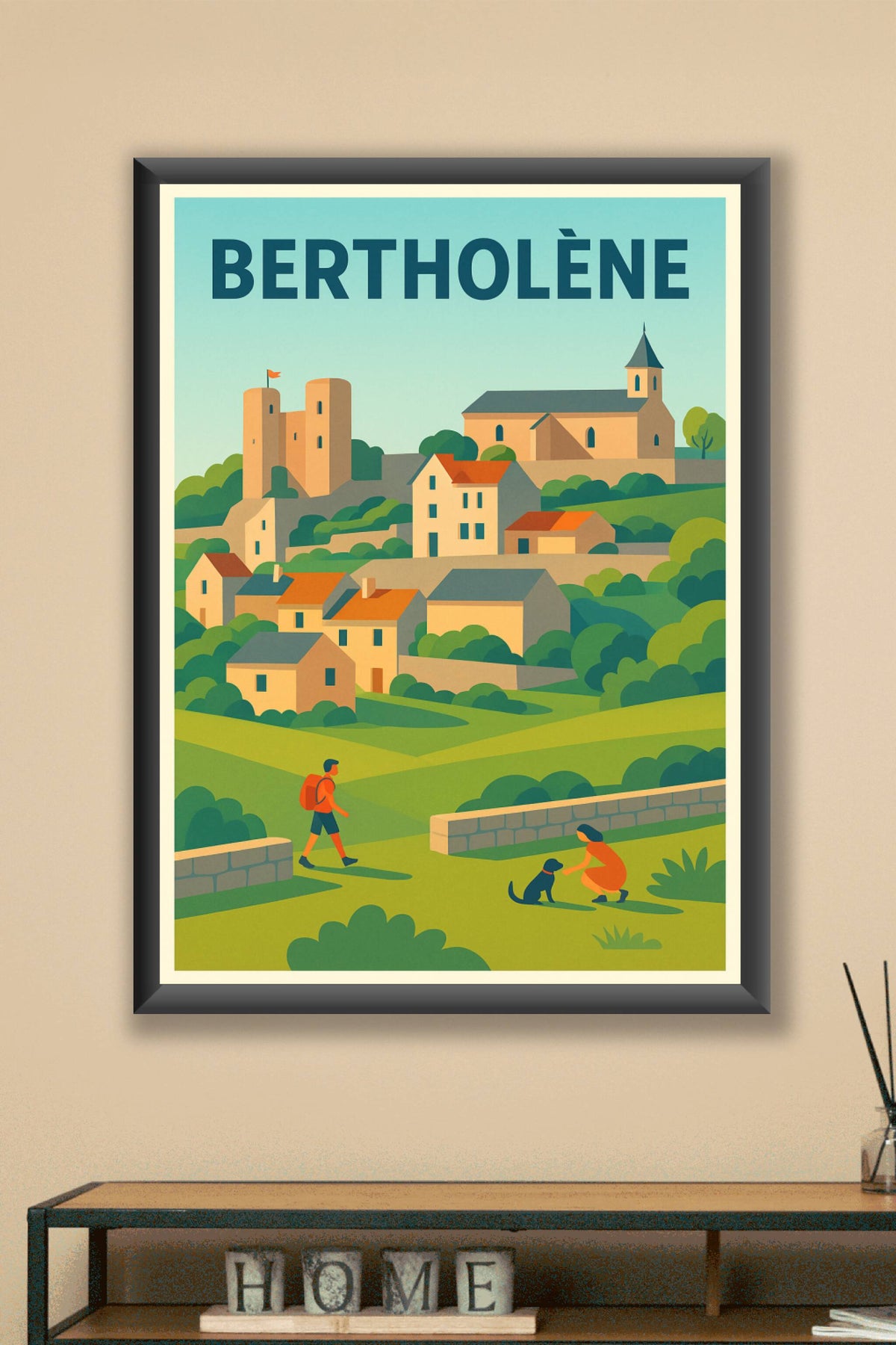 Affiche de Bertholène - Charme et Sérénité en Village Médiéval