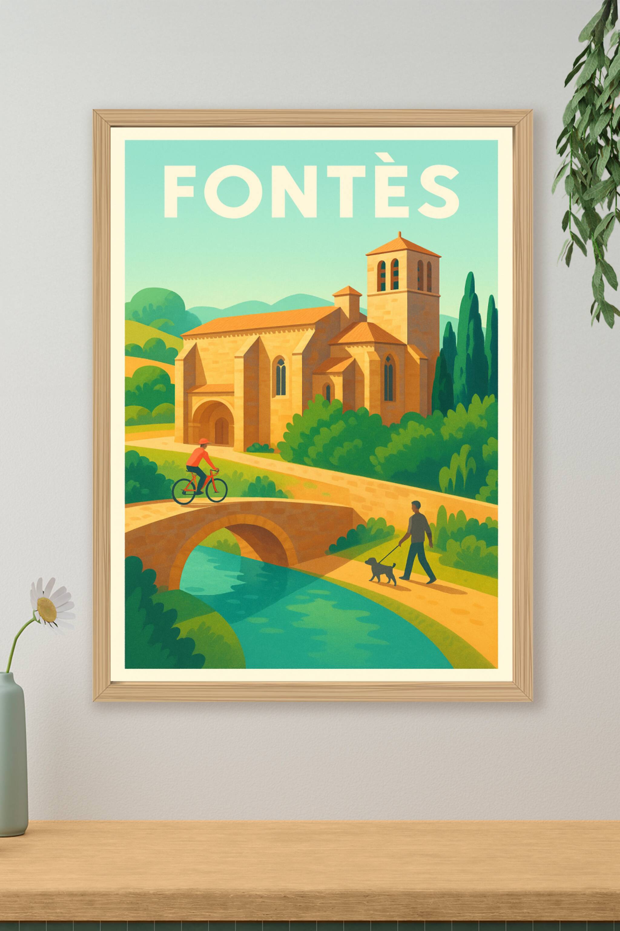 Affiche de Fontès - Charme champêtre et douceur de vivre