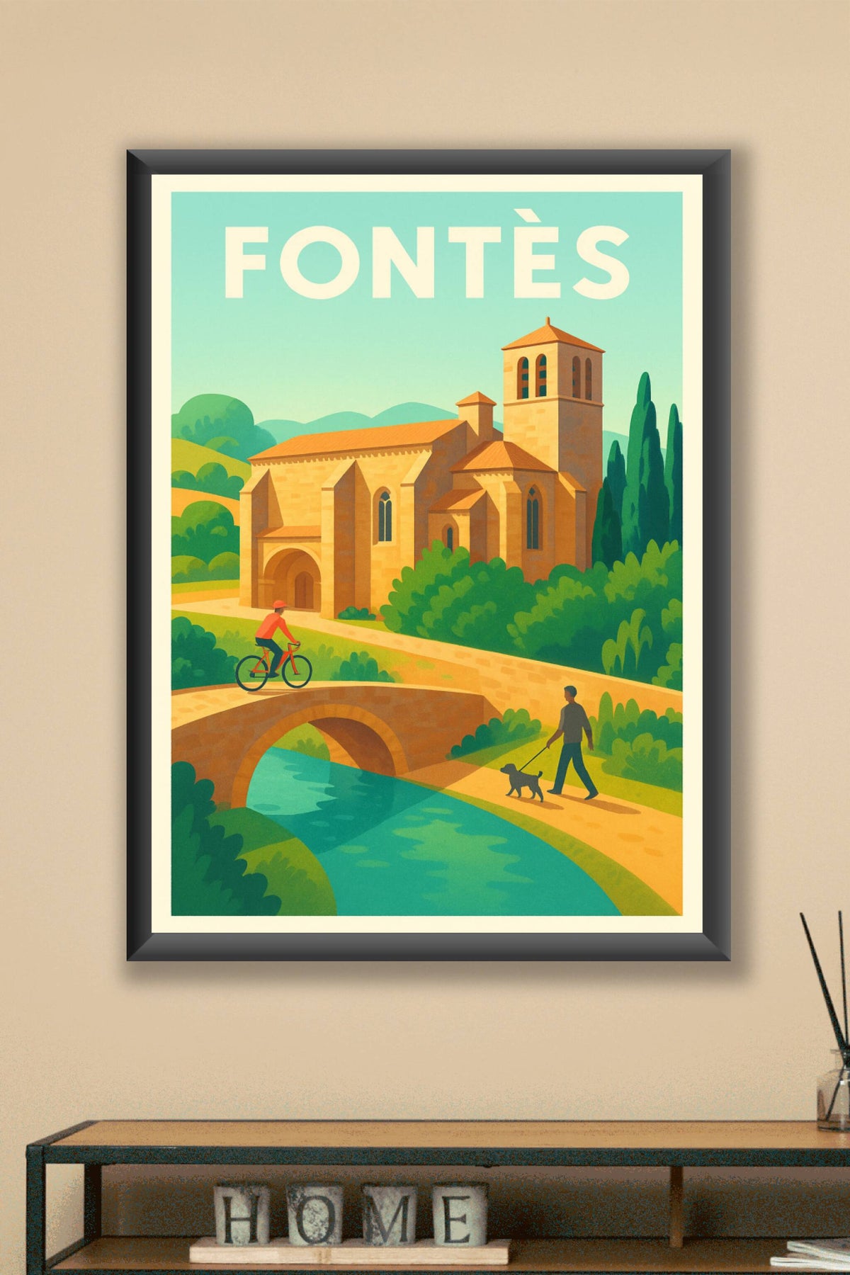 Affiche de Fontès - Charme champêtre et douceur de vivre