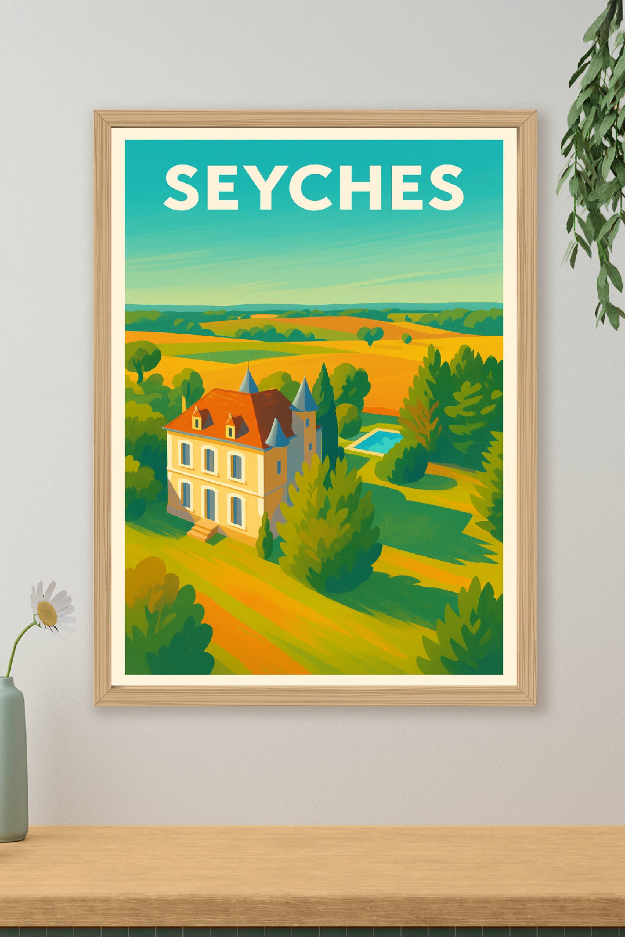 Affiche de Seyches - Charme intemporel au cœur de la campagne