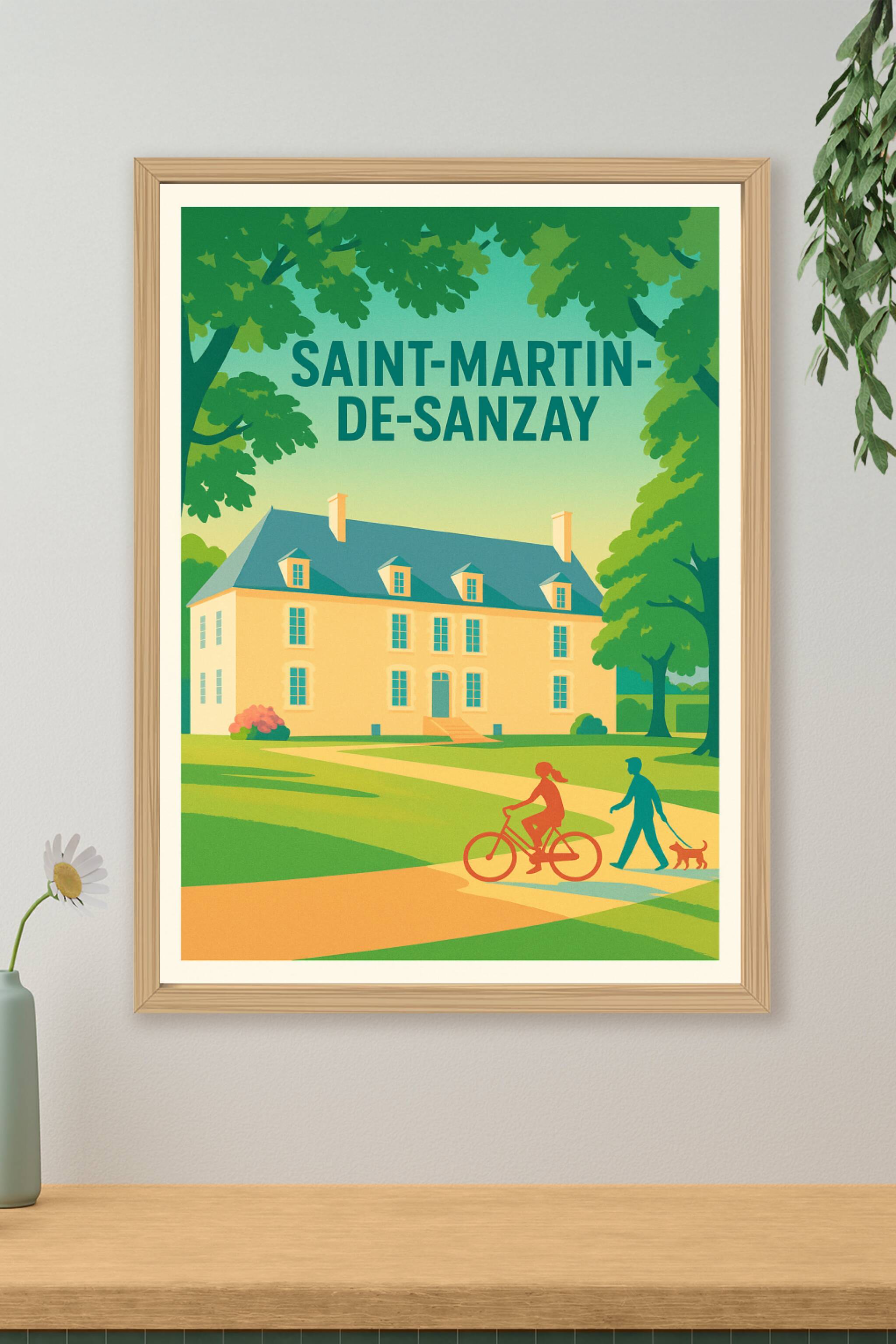 Affiche de Saint-Martin-de-Sanzay - Charme bucolique et douceur de vivre