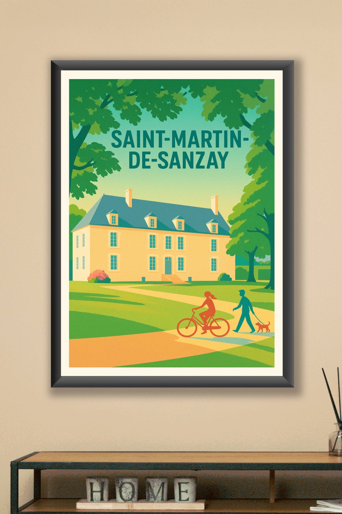 Affiche de Saint-Martin-de-Sanzay - Charme bucolique et douceur de vivre