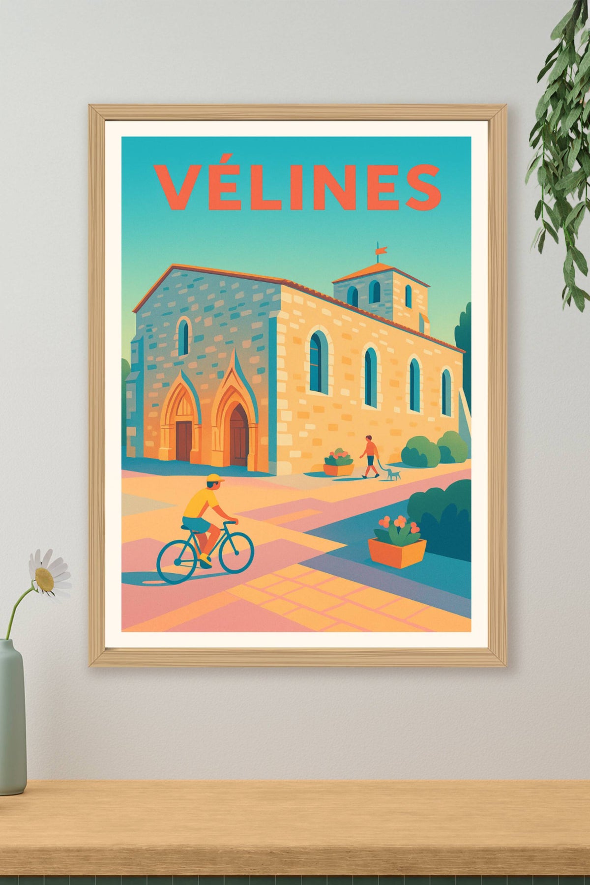 Affiche de Vélines - Charme paisible d’un village animé