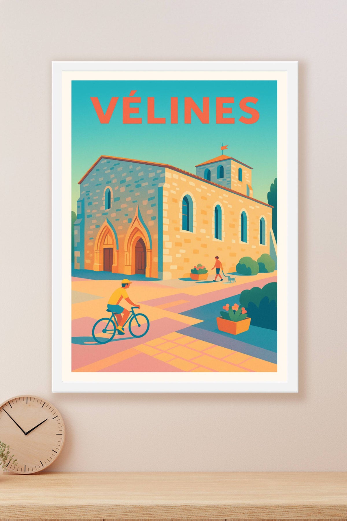 Affiche de Vélines - Charme paisible d’un village animé