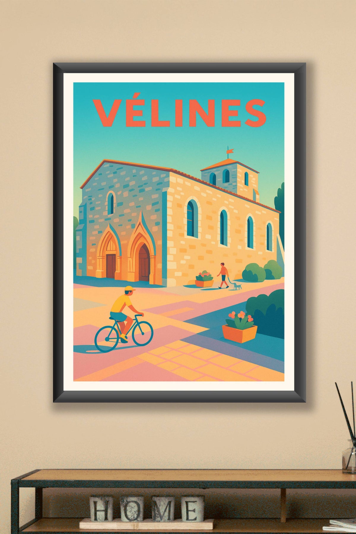 Affiche de Vélines - Charme paisible d’un village animé