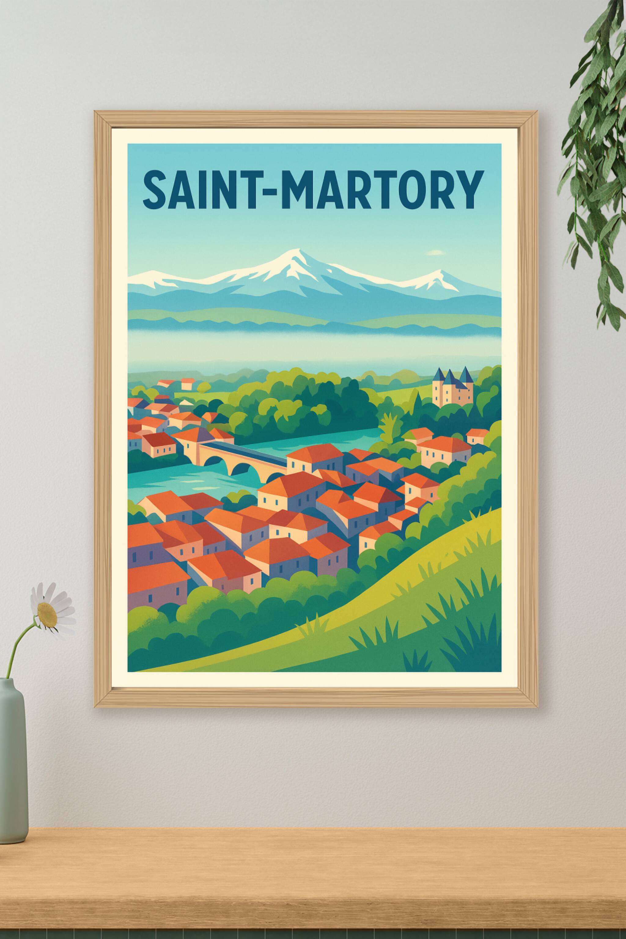 Affiche de Saint-Martory - Charme pyrénéen et nature préservée
