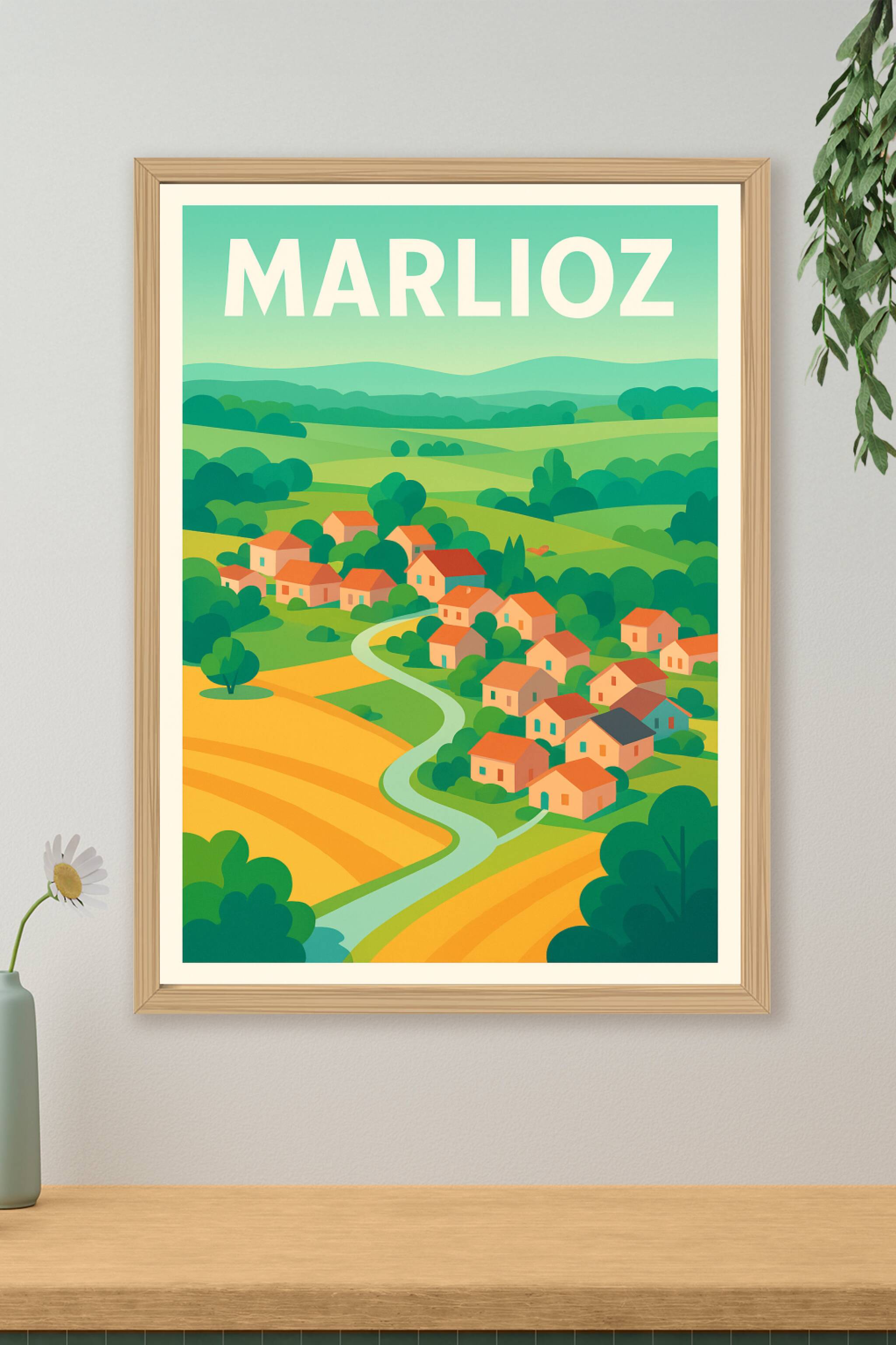 Affiche de Marlioz - Charme bucolique au cœur de la nature