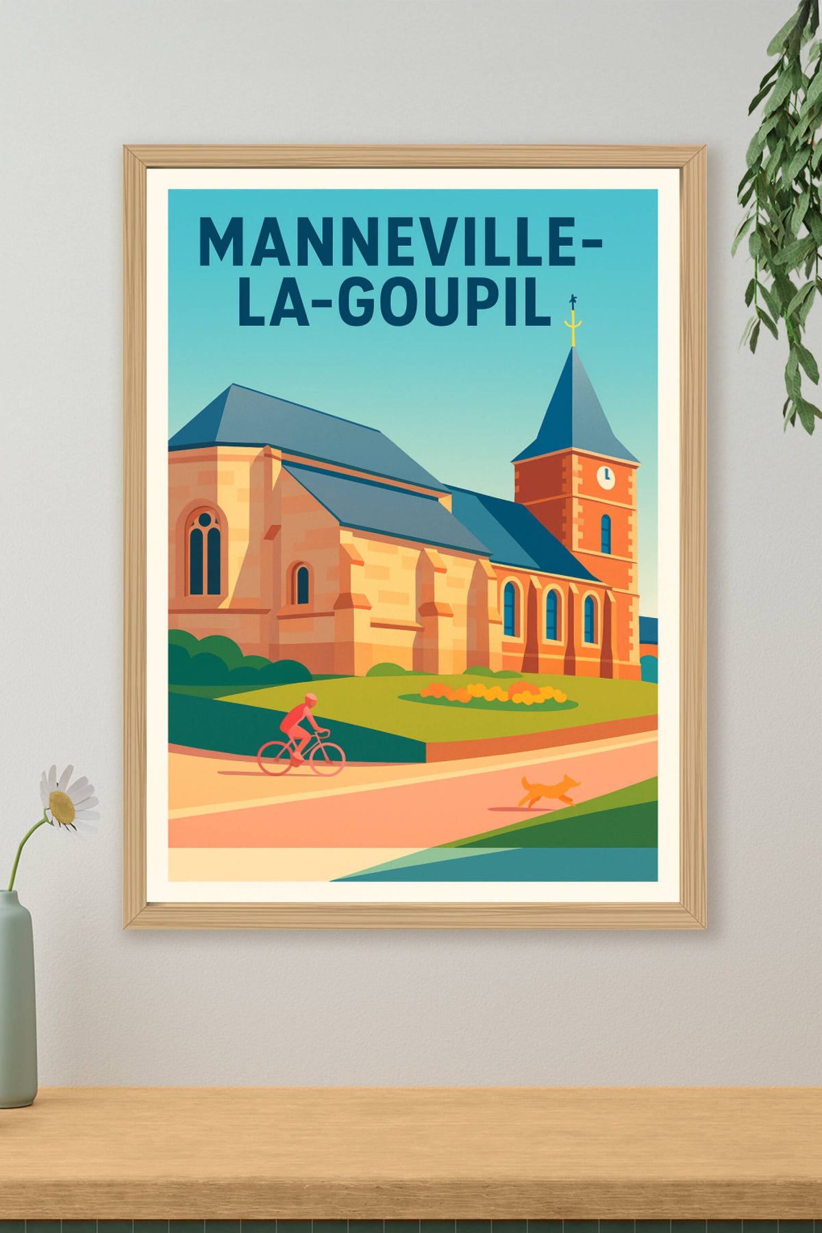 Affiche de Manneville-la-Goupil - Charme et sérénité normande en affiche