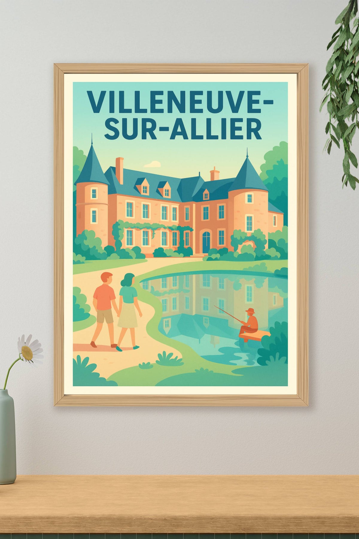 Affiche de Villeneuve-sur-Allier - Charme calme et bucolique