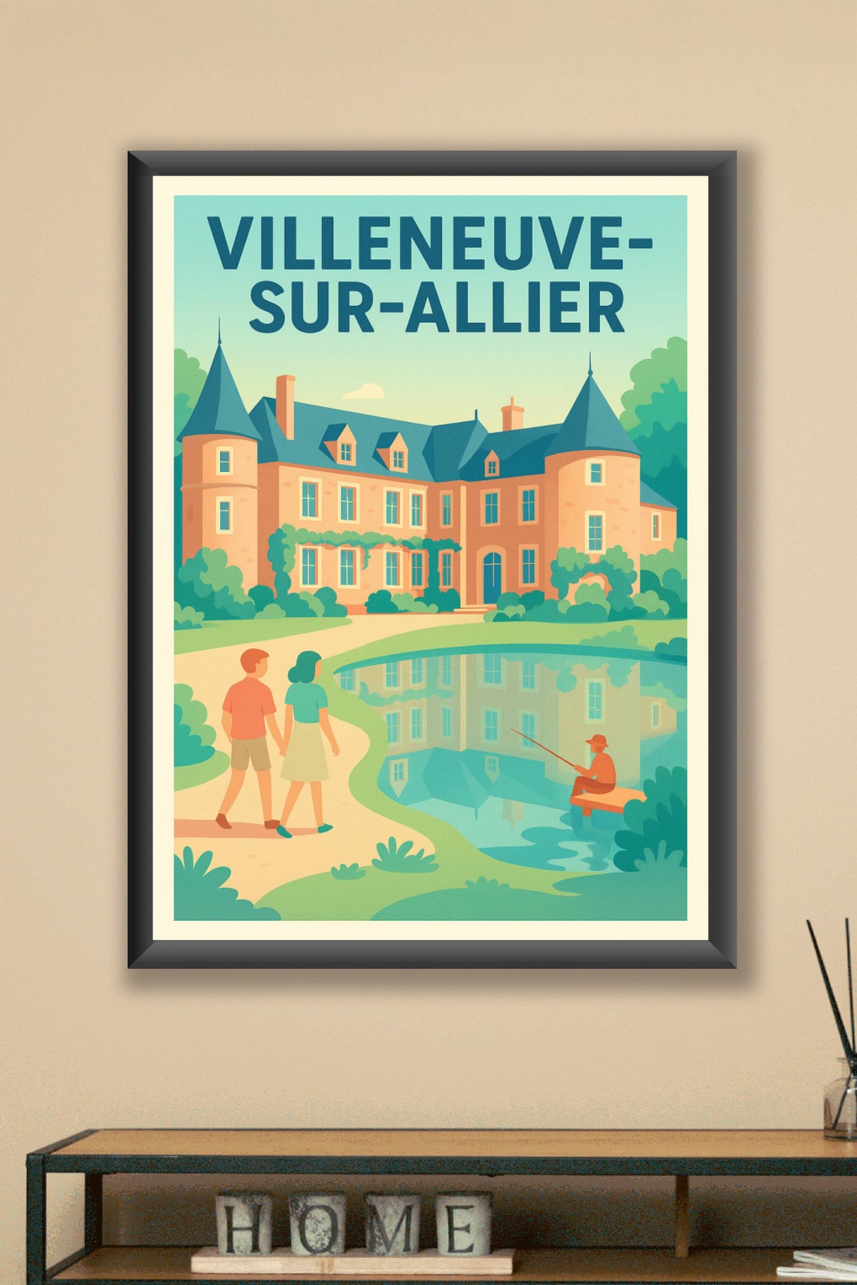 Affiche de Villeneuve-sur-Allier - Charme calme et bucolique