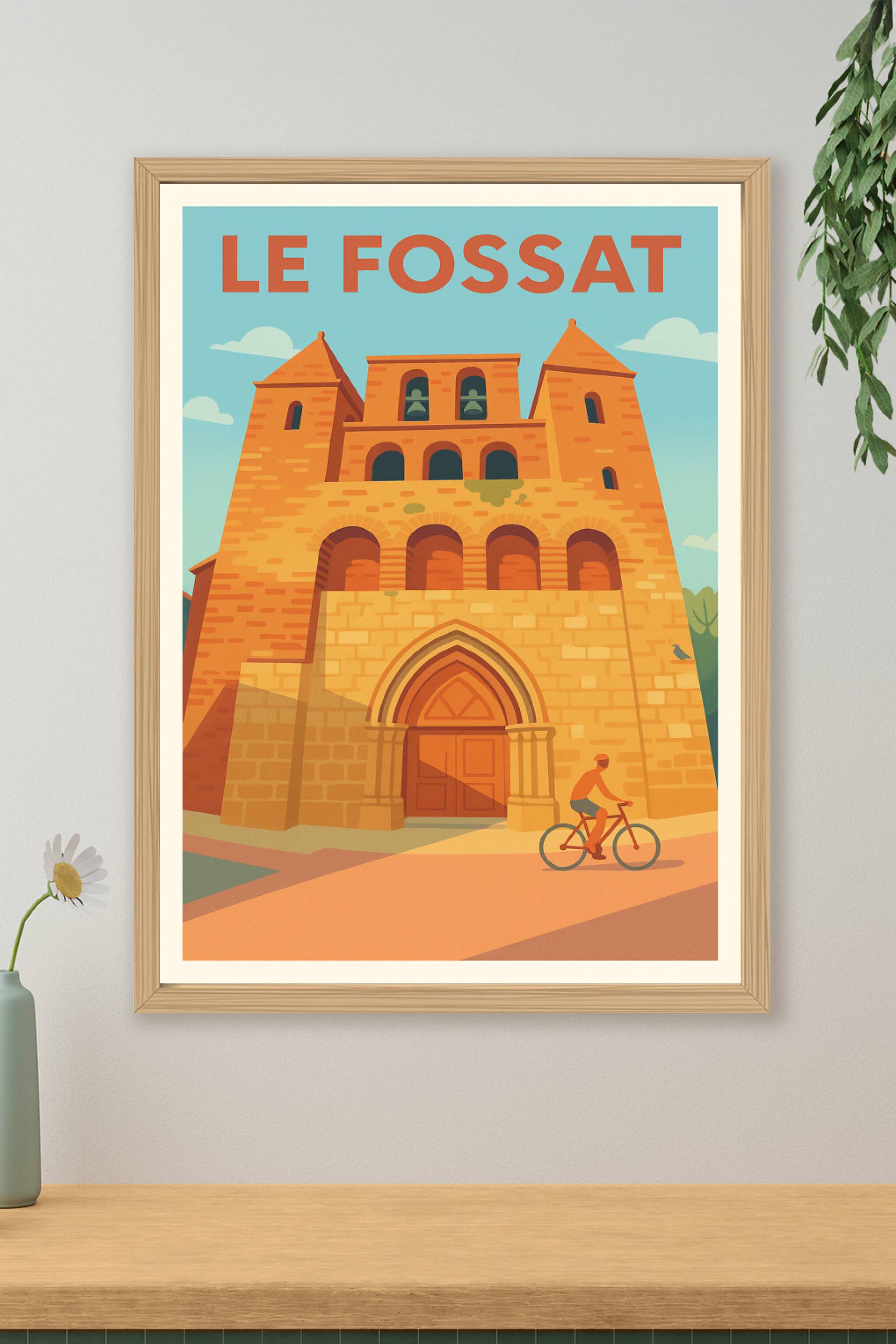Affiche de Le Fossat - L'élégance médiévale à vélo