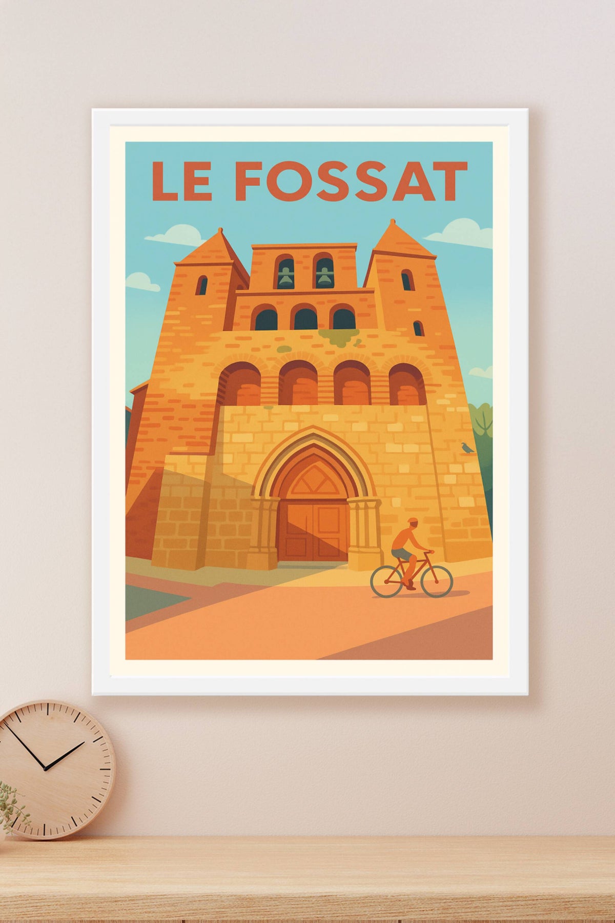 Affiche de Le Fossat - L'élégance médiévale à vélo