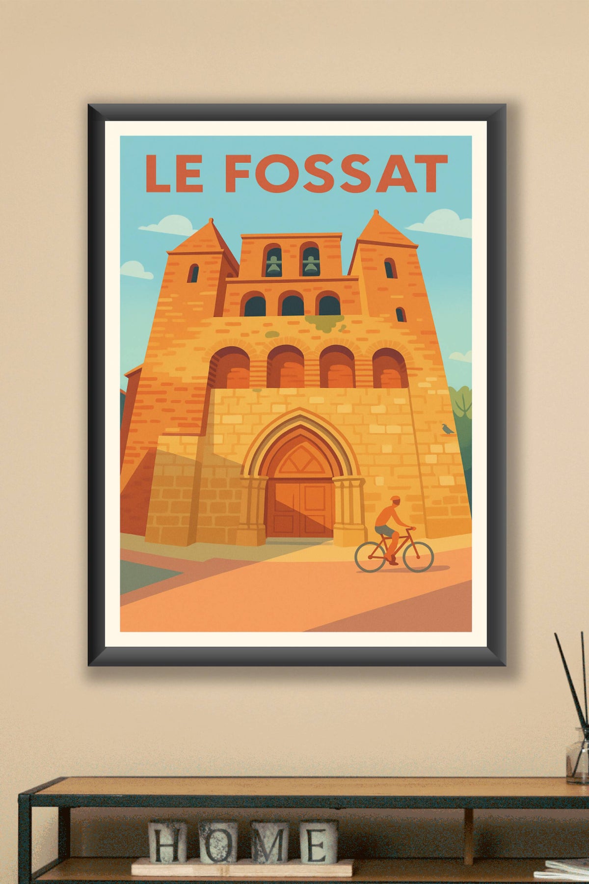 Affiche de Le Fossat - L'élégance médiévale à vélo