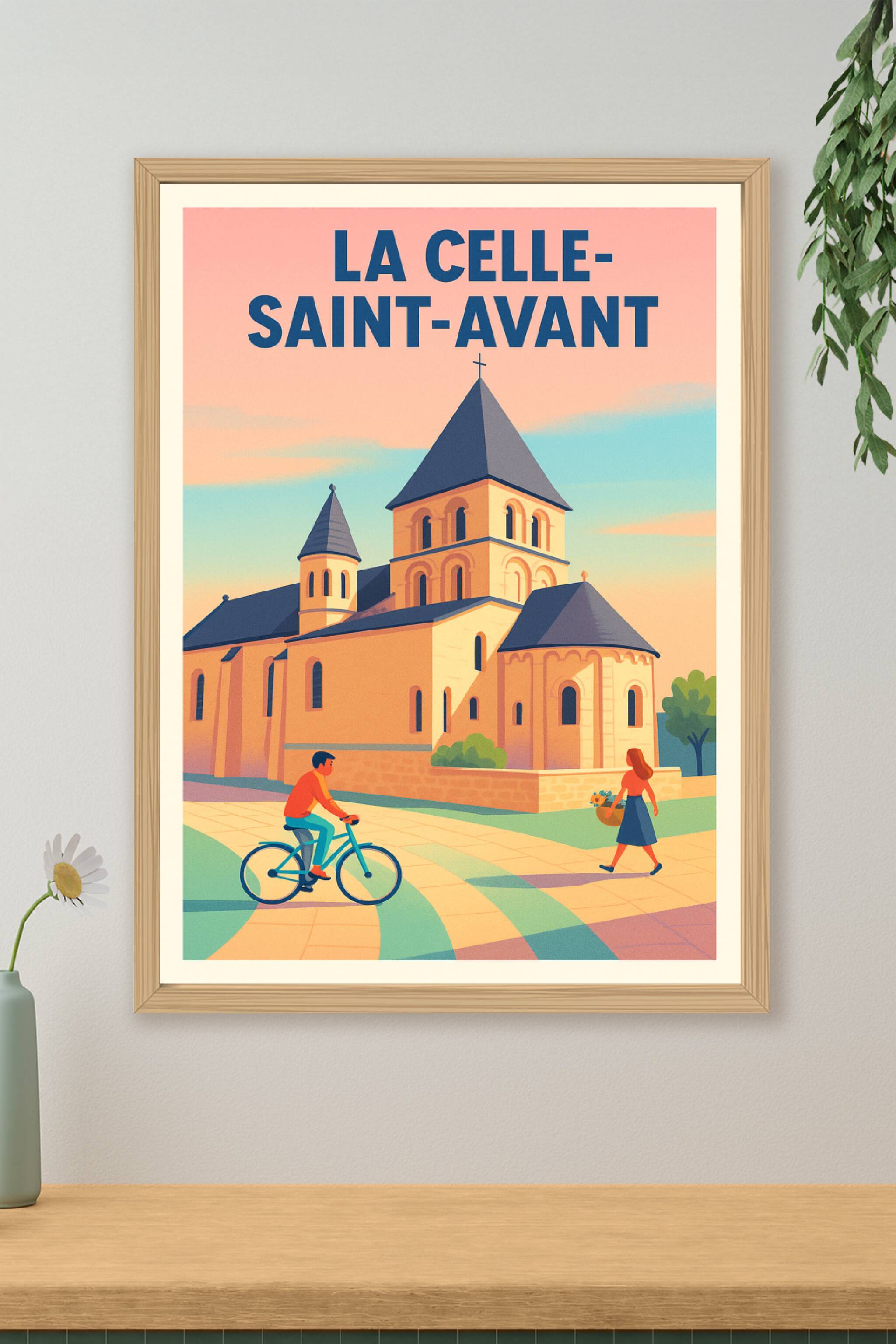 Affiche de La Celle-Saint-Avant - Charme pittoresque et douceur de vivre