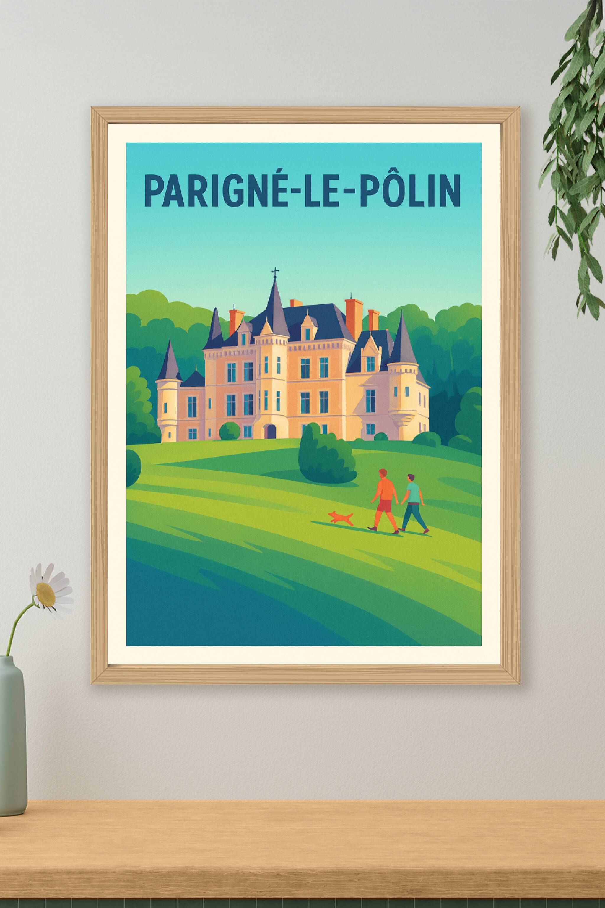 Affiche de Parigné-le-Pôlin - Charme et élégance du château historique