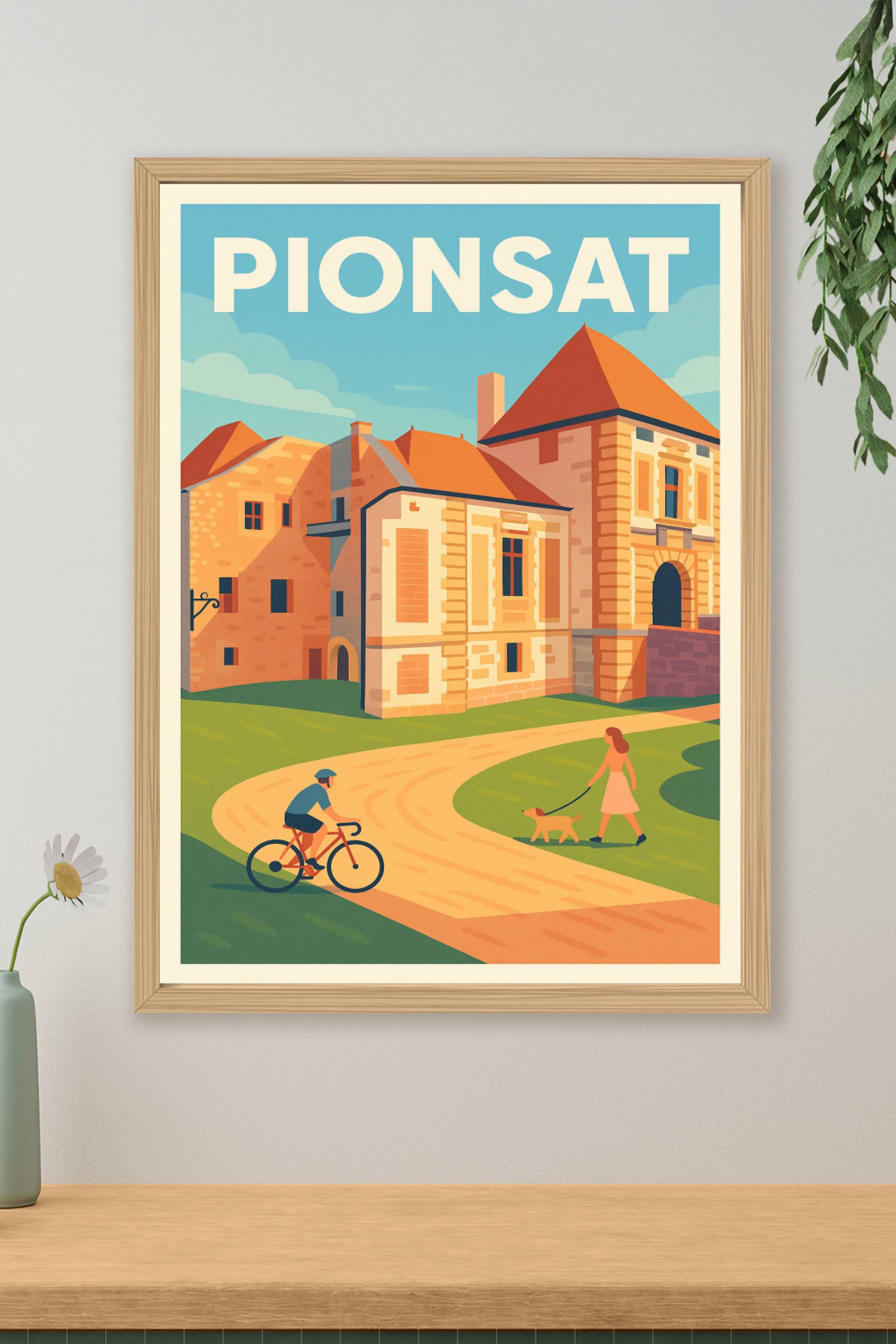 Affiche de Pionsat - Charme et sérénité au cœur de l'Auvergne