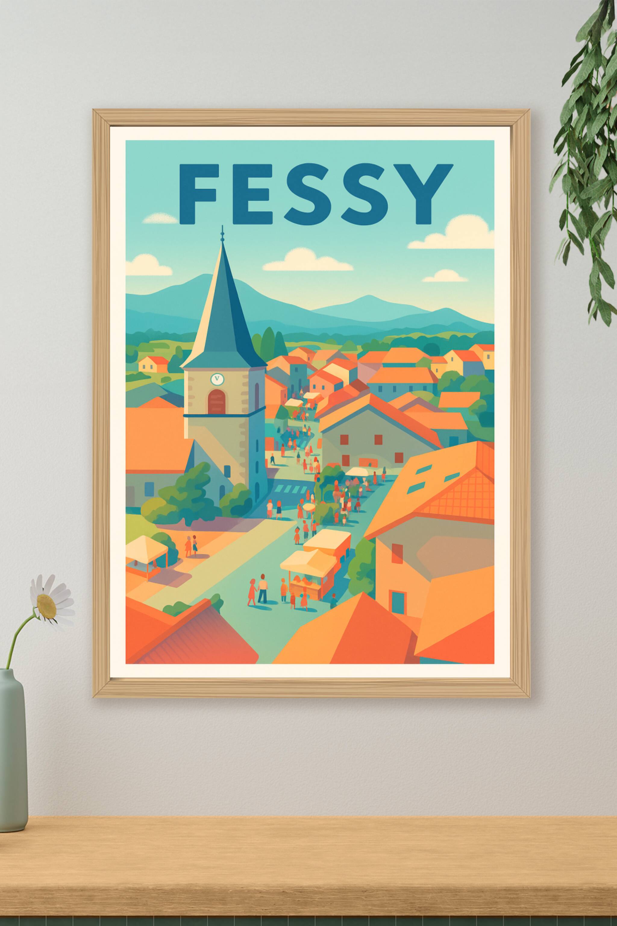 Affiche de Fessy - Charme et douceur d'un village animé
