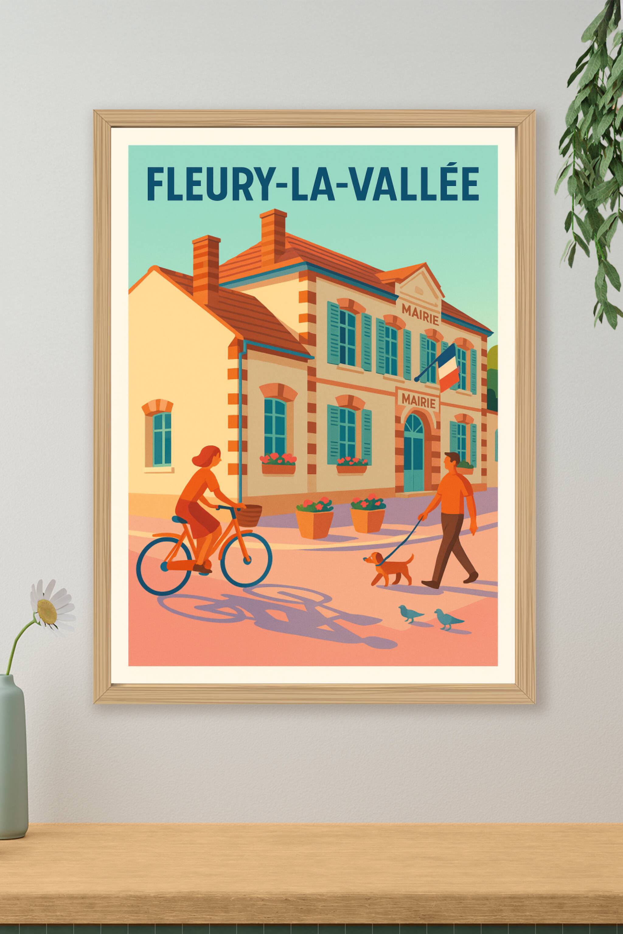 Affiche de Fleury-la-Vallée - Charme et douceur de la vie locale