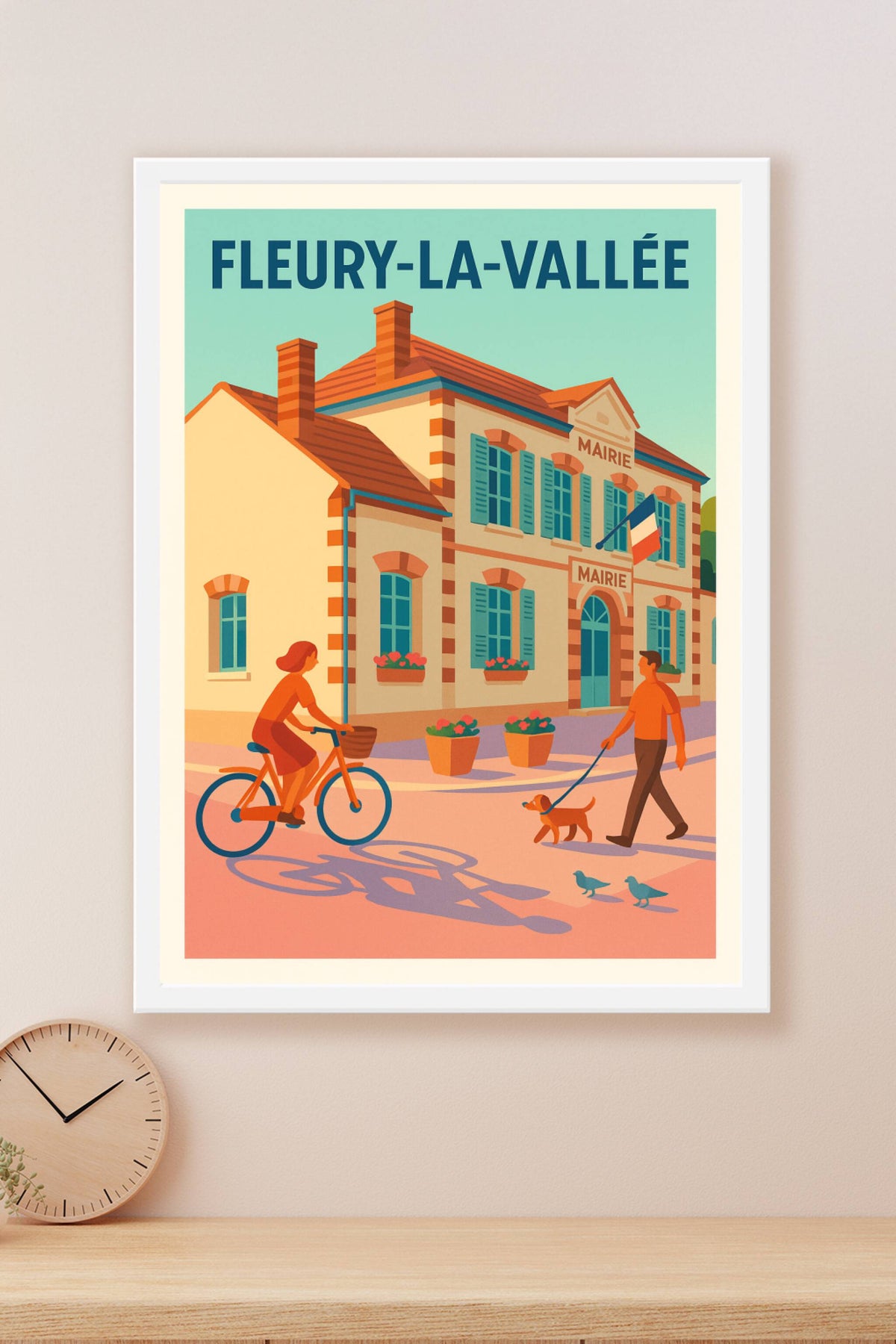 Affiche de Fleury-la-Vallée - Charme et douceur de la vie locale