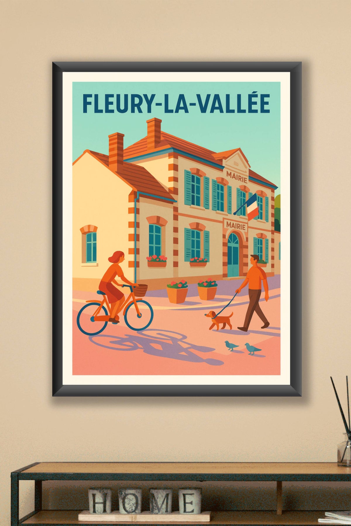 Affiche de Fleury-la-Vallée - Charme et douceur de la vie locale