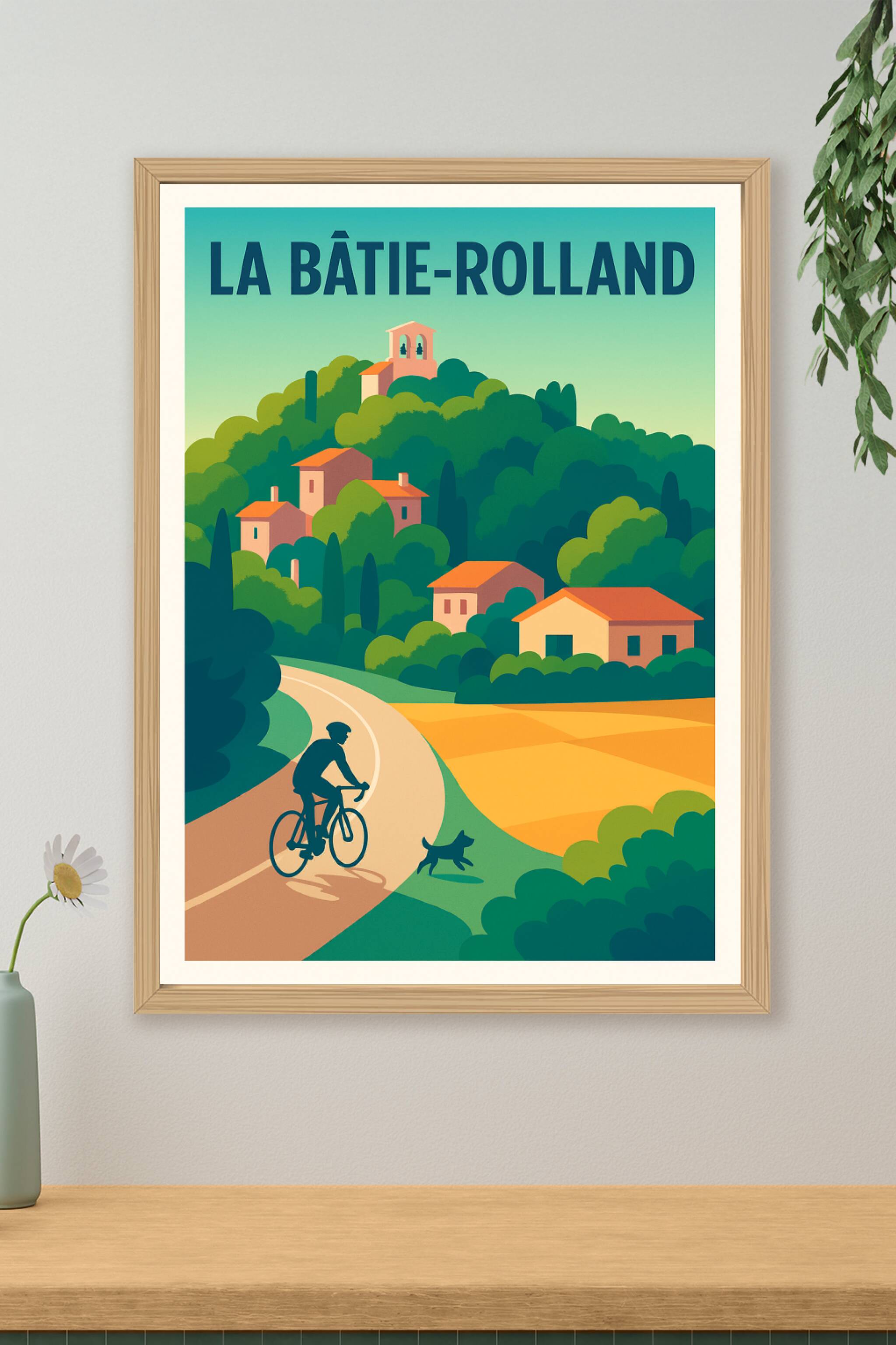 Affiche de La Bâtie-Rolland - Balade à vélo en douceur dans la campagne
