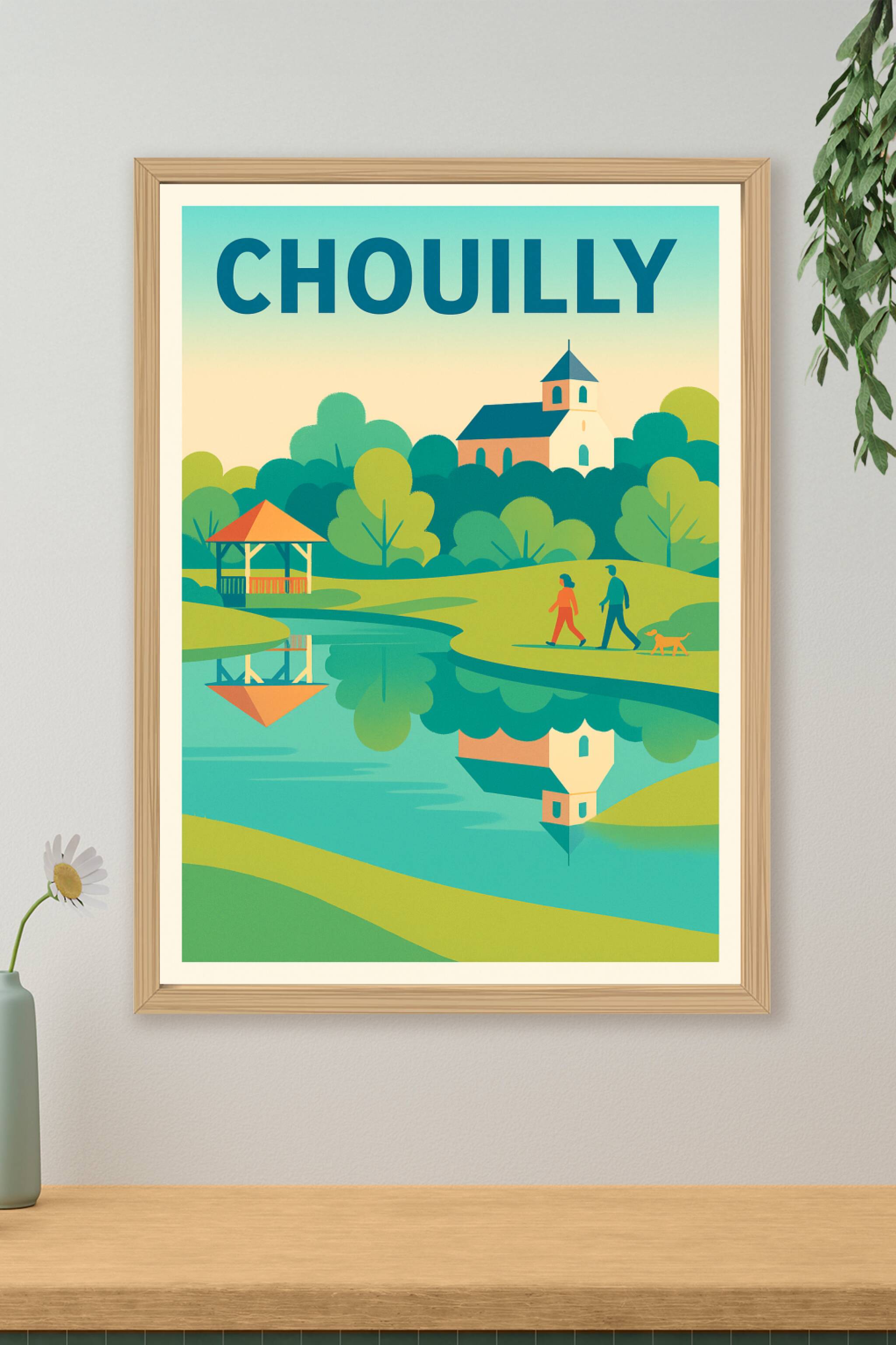 Affiche de Chouilly - L'élégance paisible de la campagne champenoise