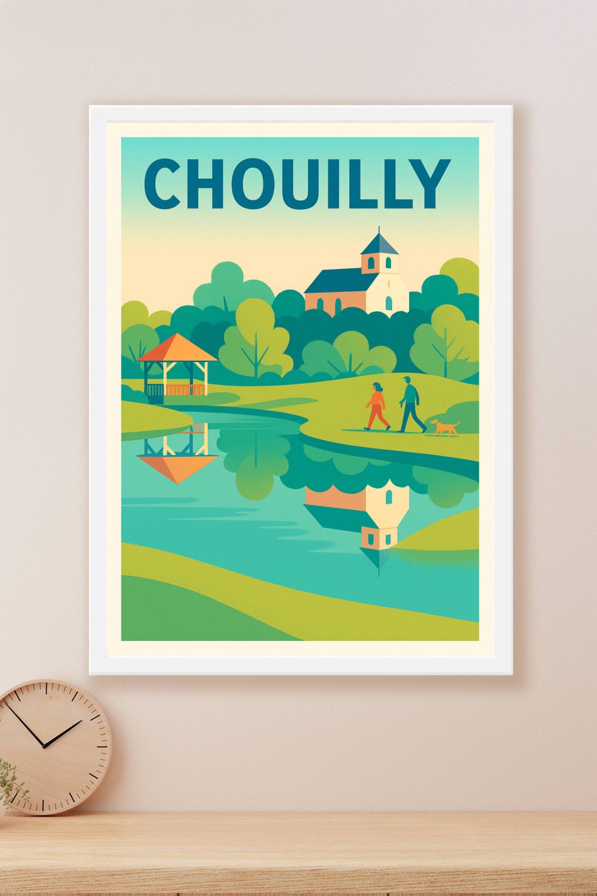 Affiche de Chouilly - L'élégance paisible de la campagne champenoise