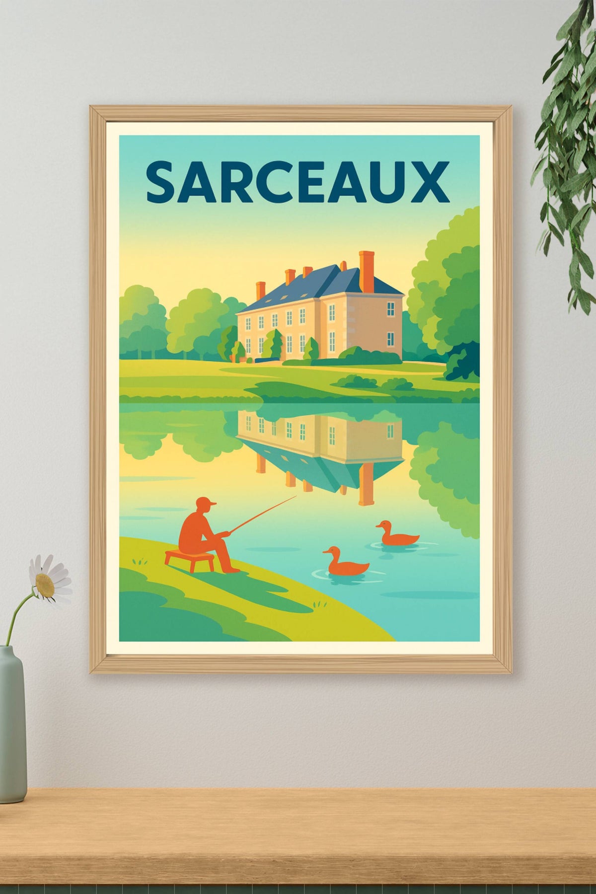 Affiche de Sarceaux - Sérénité au bord de l'eau