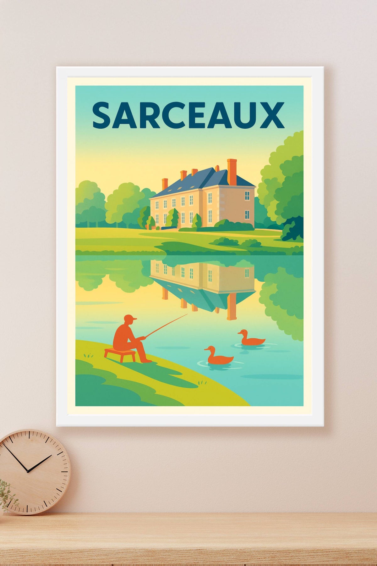 Affiche de Sarceaux - Sérénité au bord de l'eau