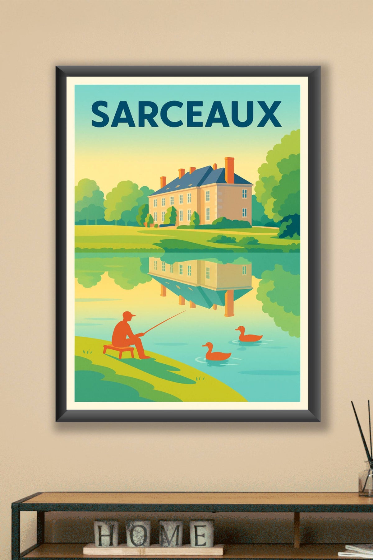 Affiche de Sarceaux - Sérénité au bord de l'eau
