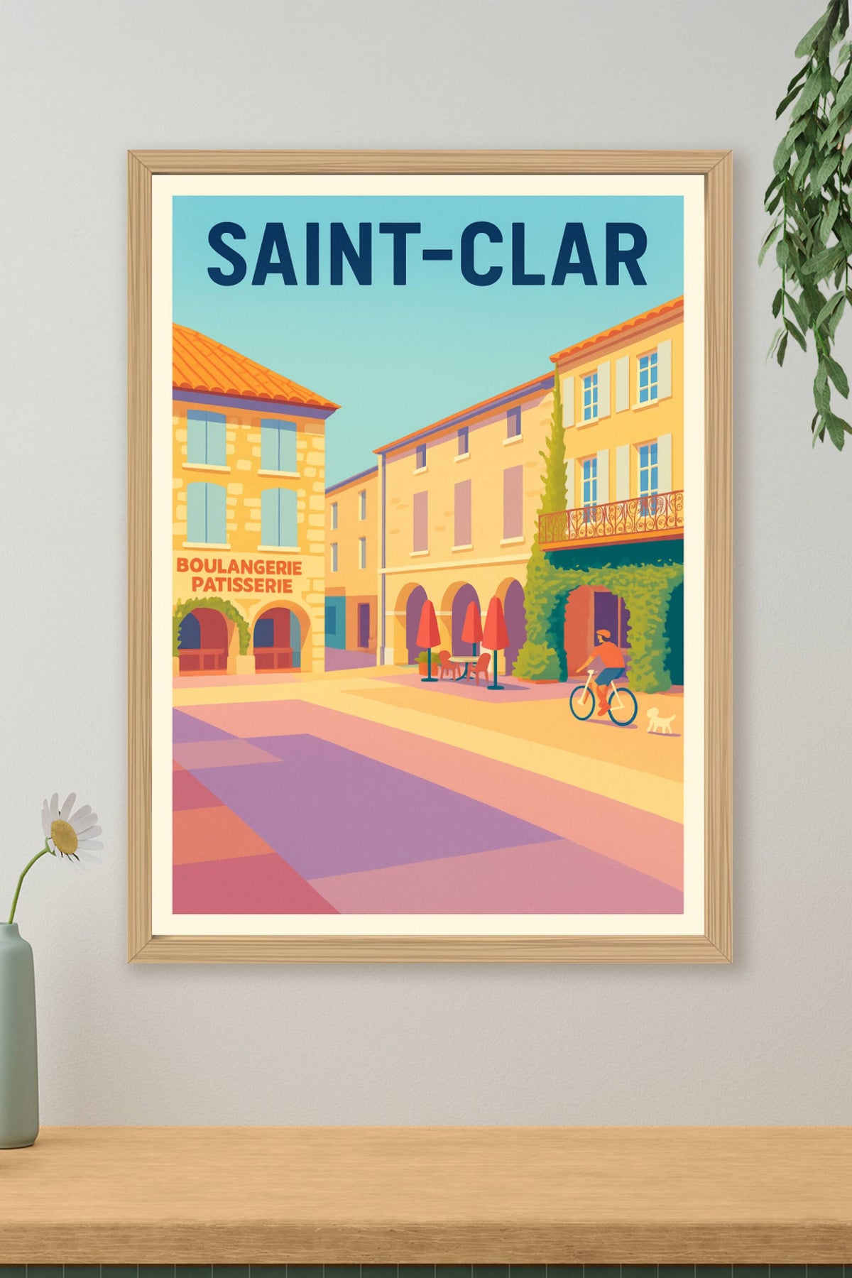 Affiche de Saint-Clar - Charme et douceur de la vie en village