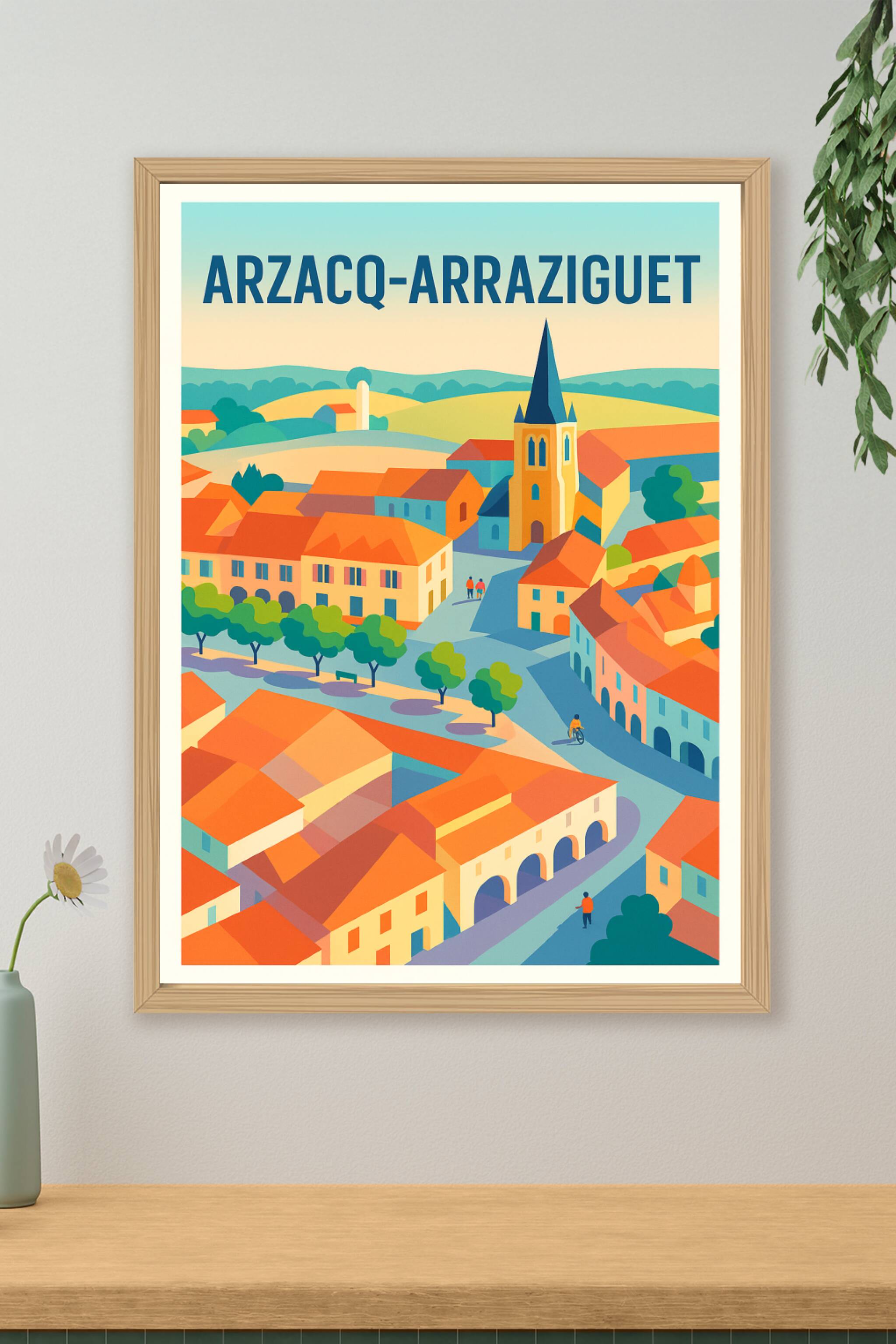Affiche de Arzacq-Arraziguet - Charme et couleurs du Béarn authentique