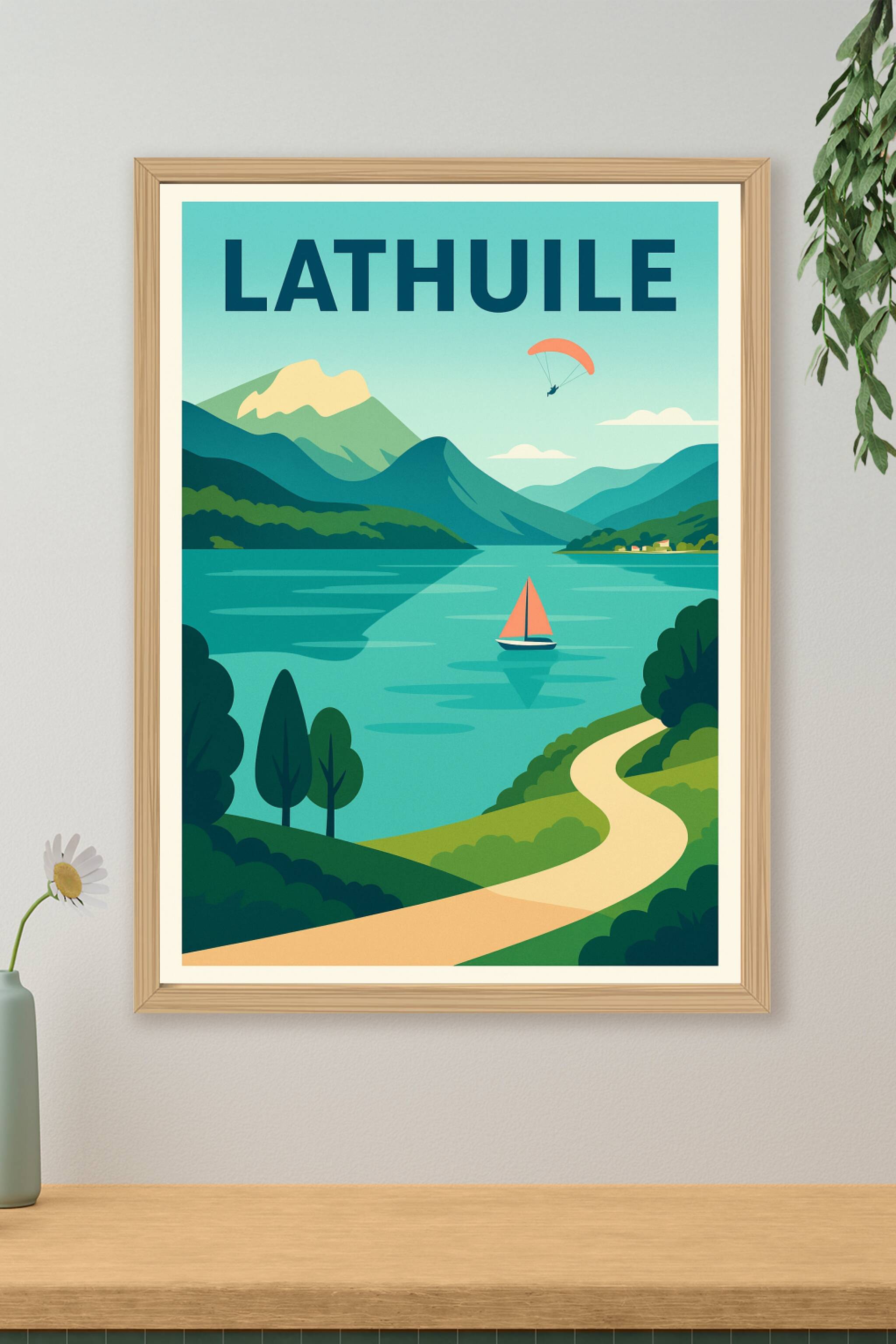 Affiche de Lathuile - Escapade sereine au bord du lac