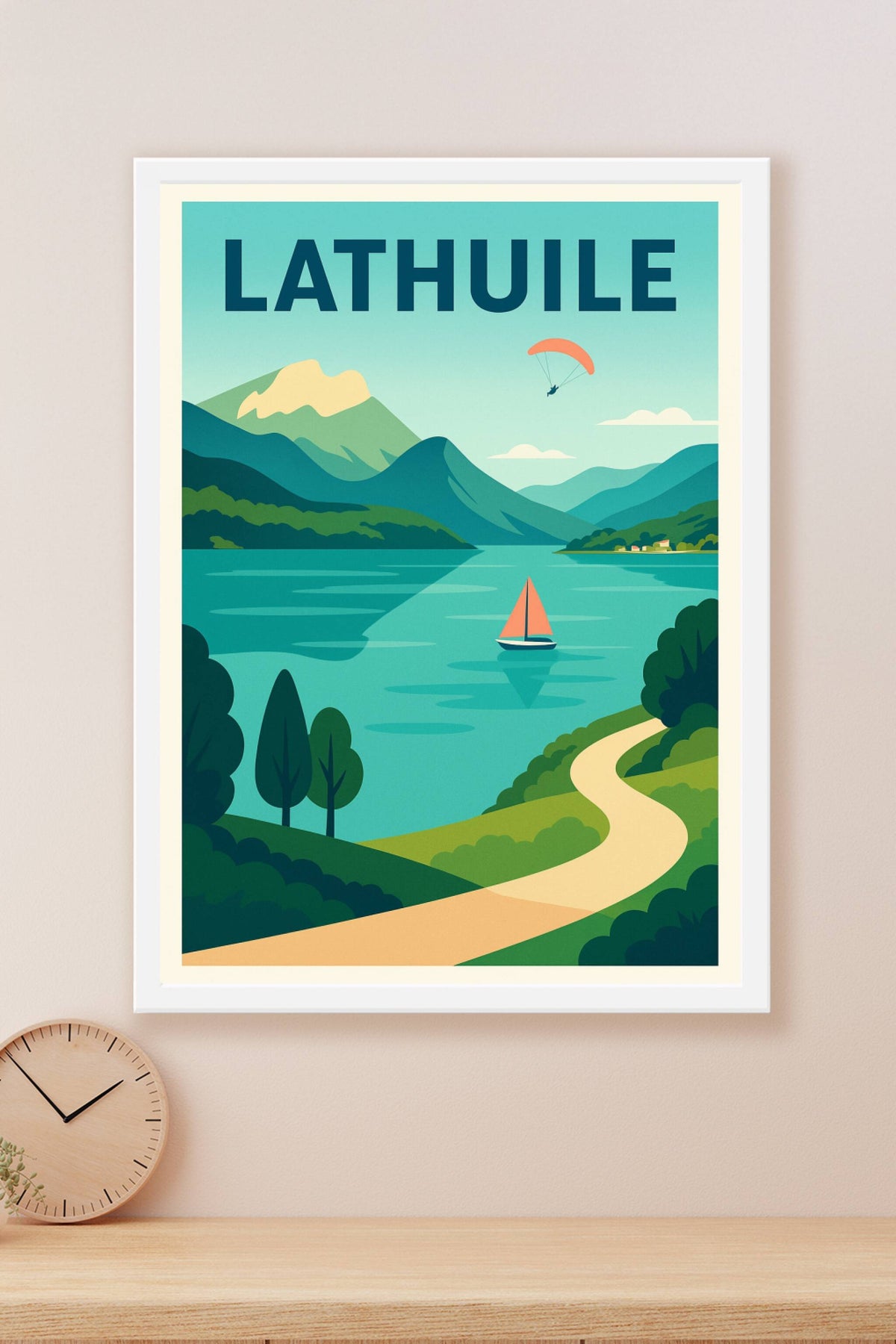 Affiche de Lathuile - Escapade sereine au bord du lac