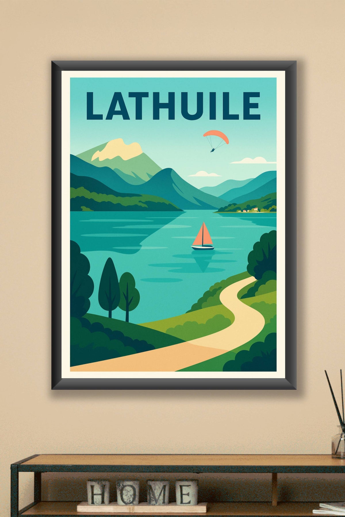 Affiche de Lathuile - Escapade sereine au bord du lac