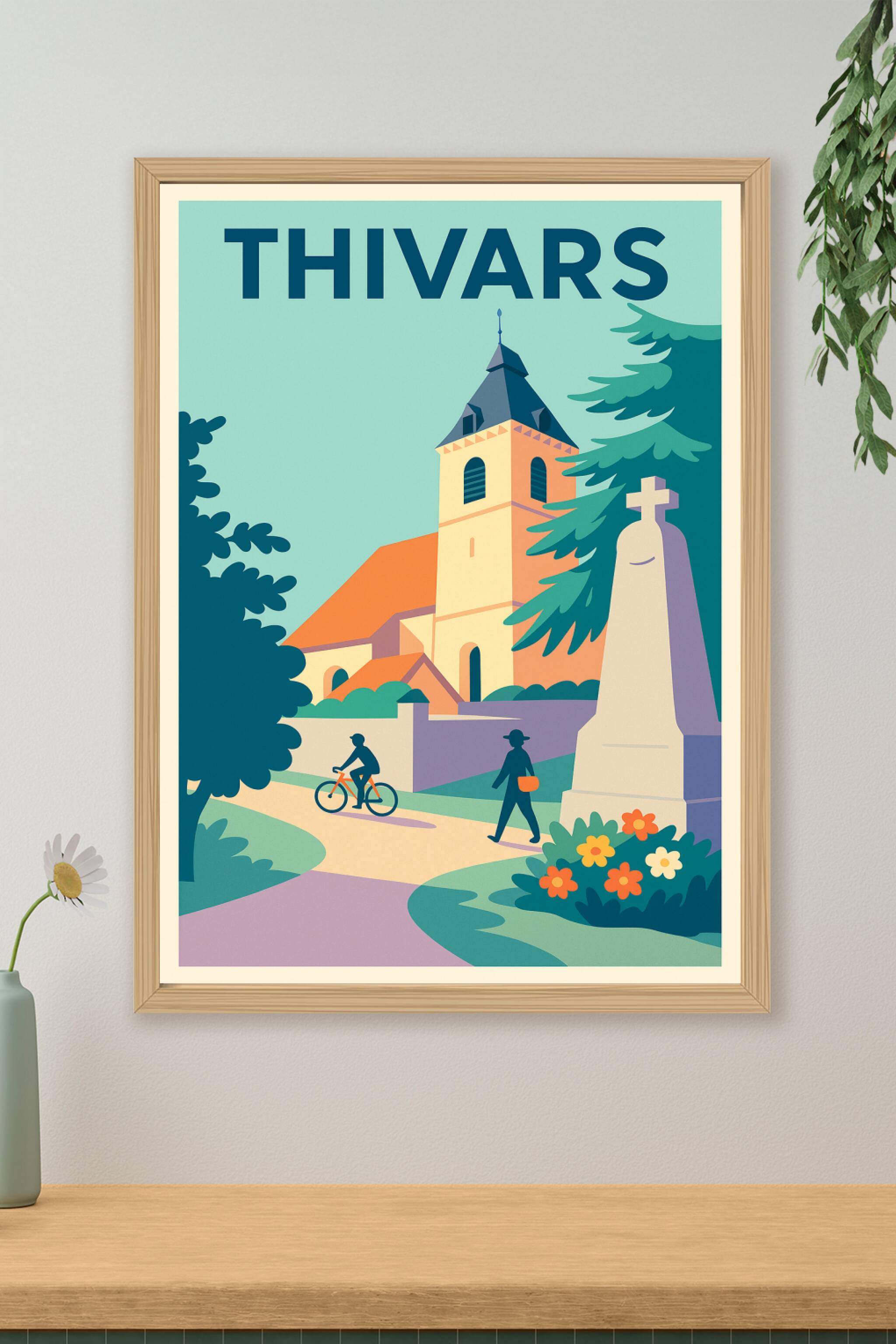 Affiche de Thivars - Un charme paisible au cœur du village