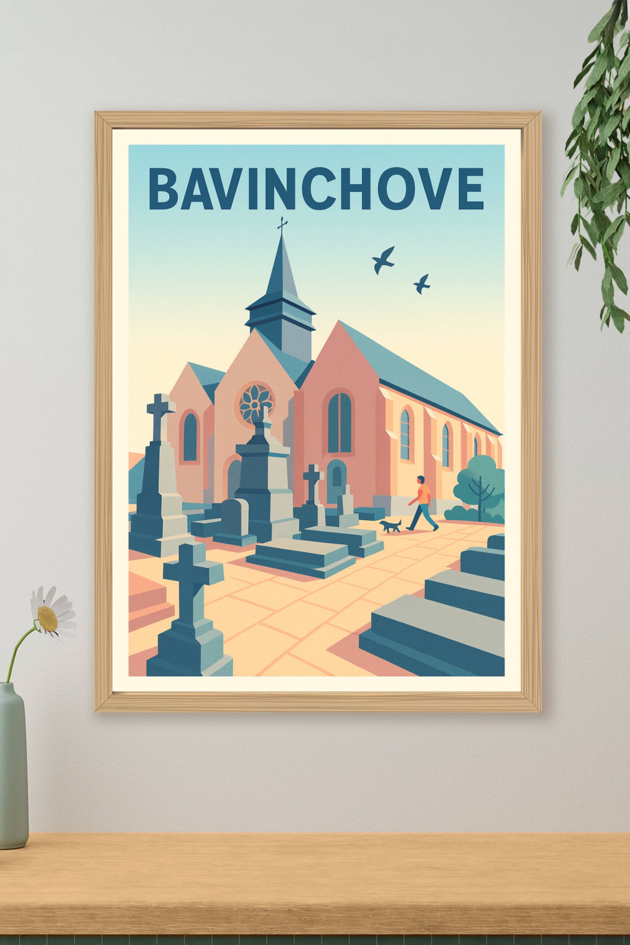 Affiche de Bavinchove - Une promenade paisible entre histoire et sérénité