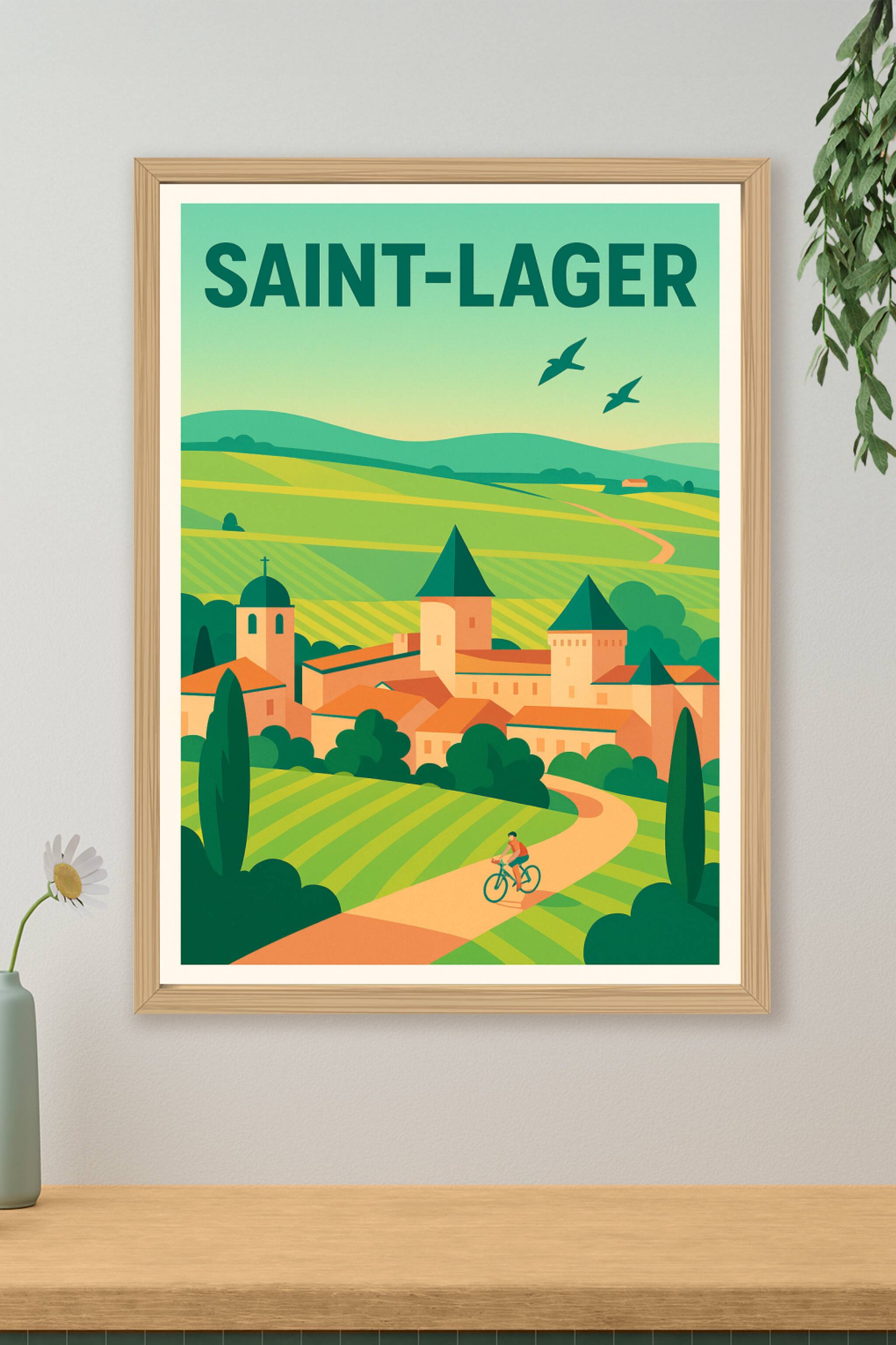 Affiche de Saint-Lager - Charme bucolique et douceur de vivre