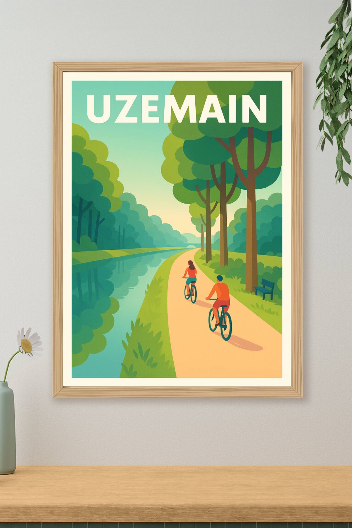 Affiche de Uzemain - Évasion nature au fil de l'eau