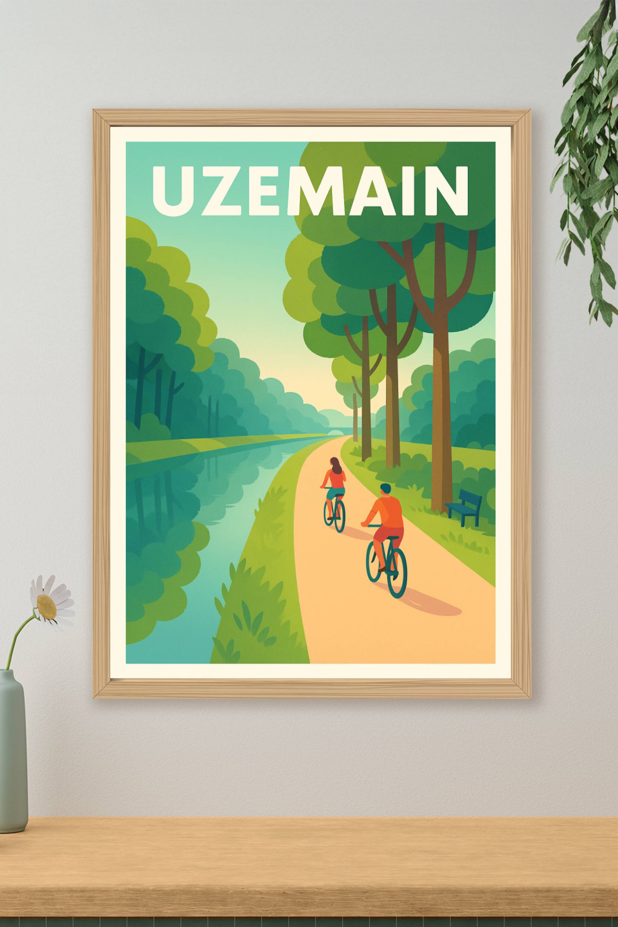 Affiche de Uzemain - Évasion nature au fil de l'eau
