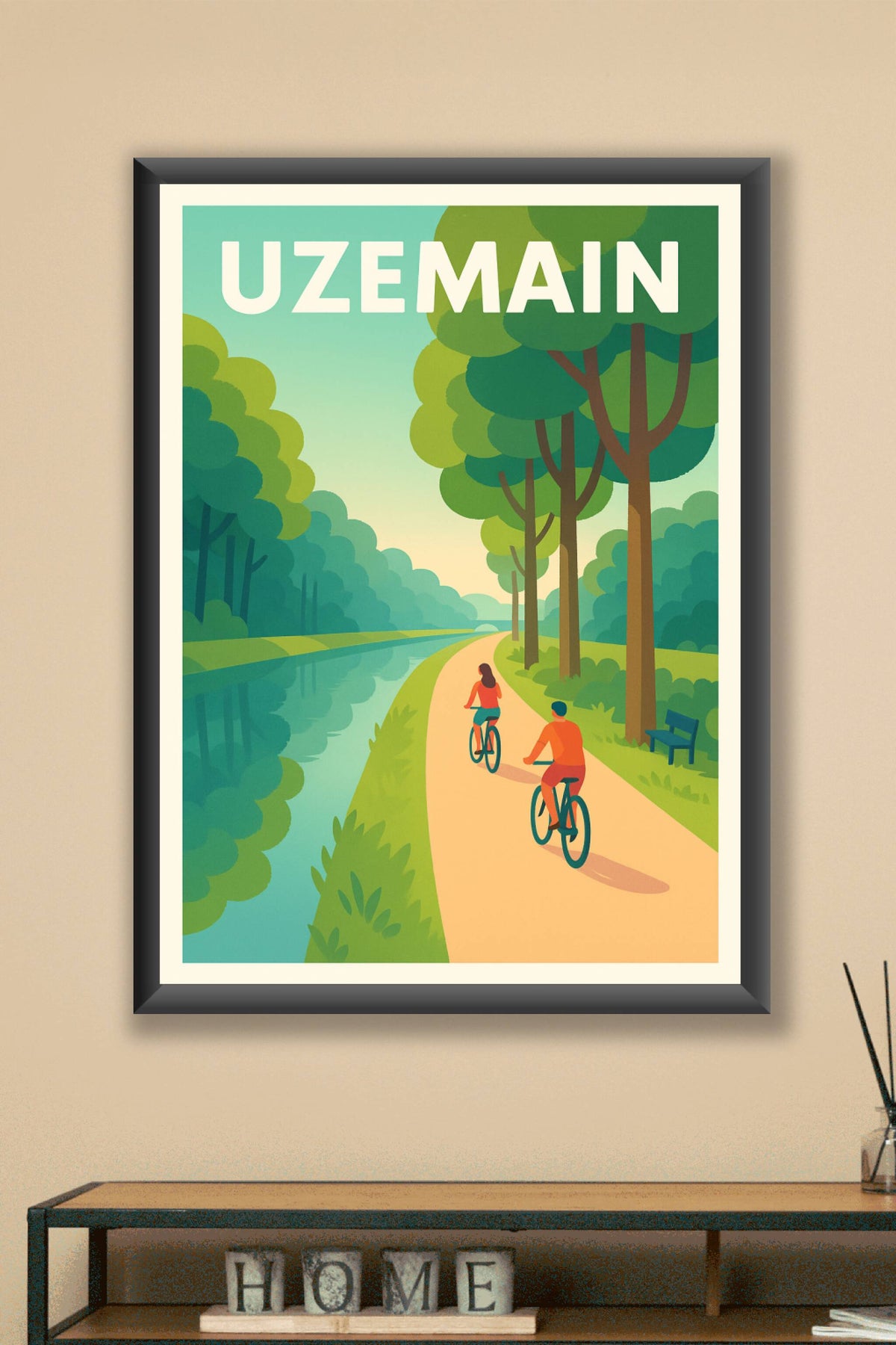 Affiche de Uzemain - Évasion nature au fil de l'eau
