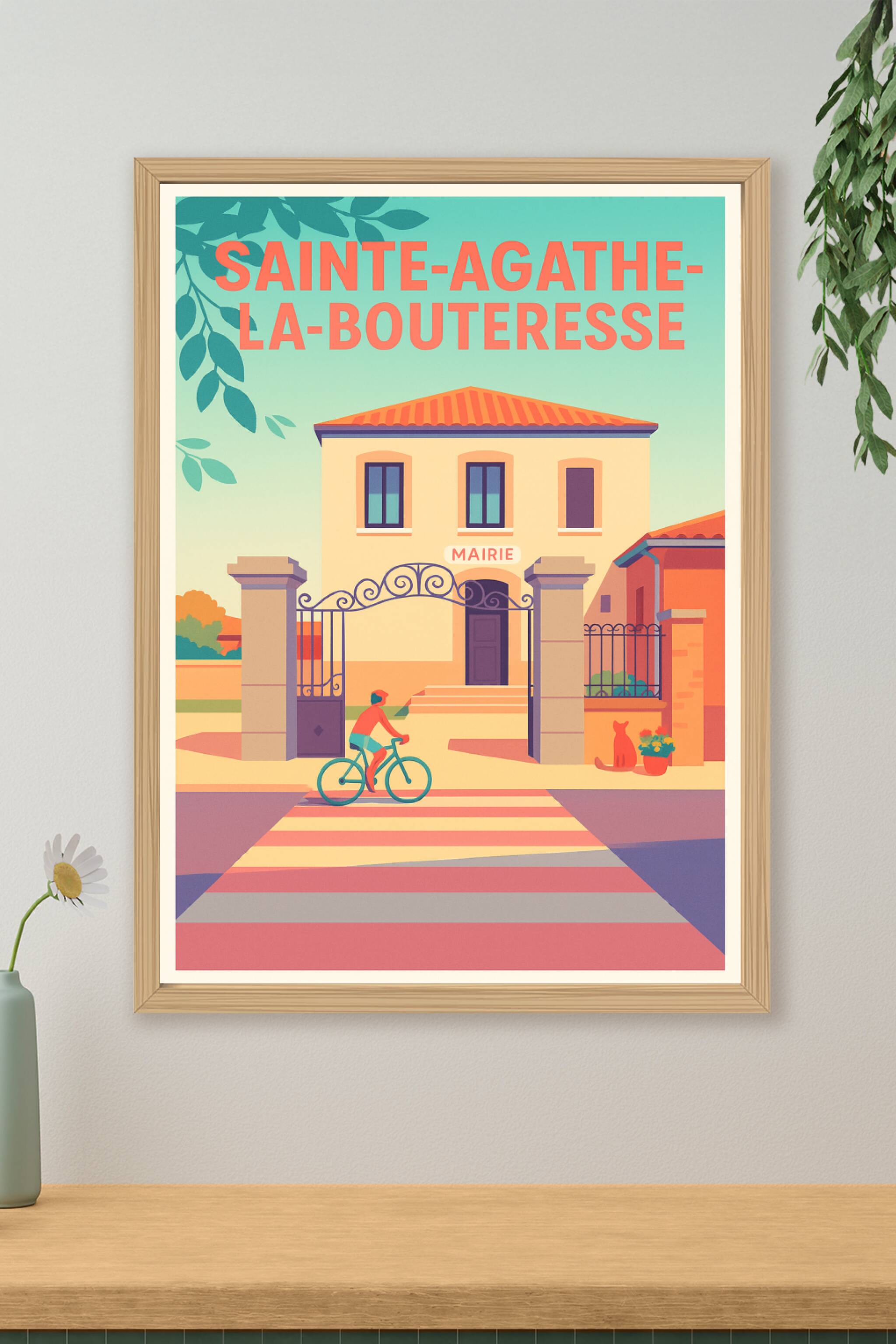 Affiche de Sainte-Agathe-la-Bouteresse - Charme authentique et sérénité