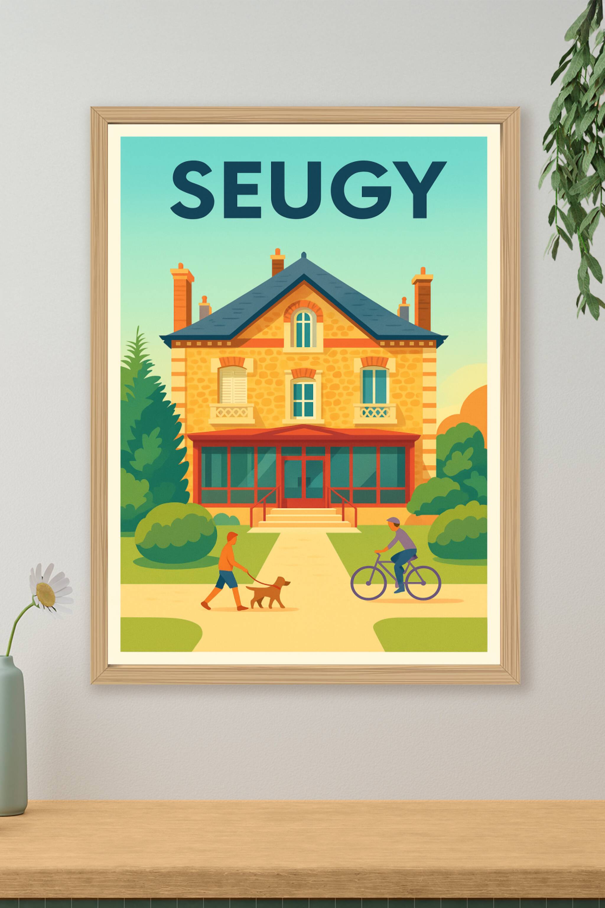 Affiche de Seugy - Charme paisible et vie locale